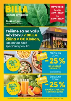 Billa leták platný od 25.03.2026