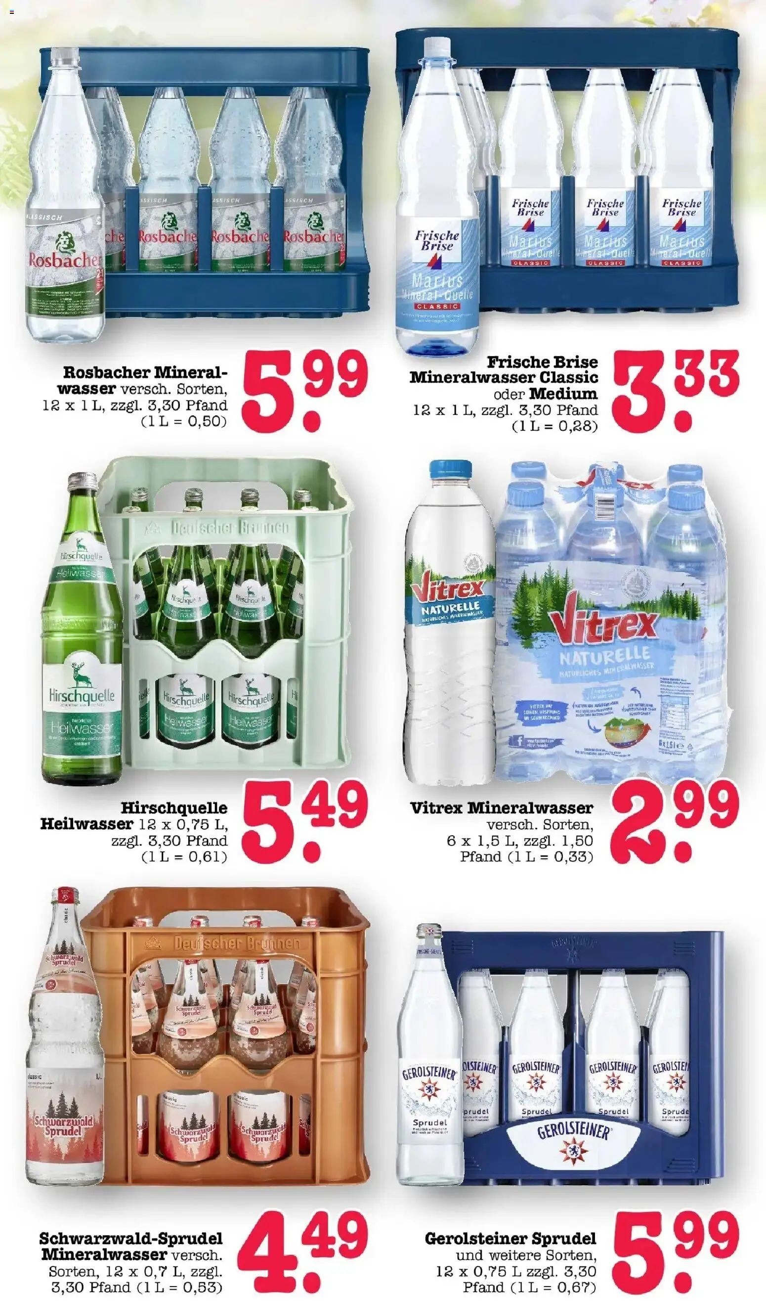 Angebote – gültig ab 30.03.2026 | Seite: 56 | Produkte: Mineralwasser, Wasser, Gerolsteiner