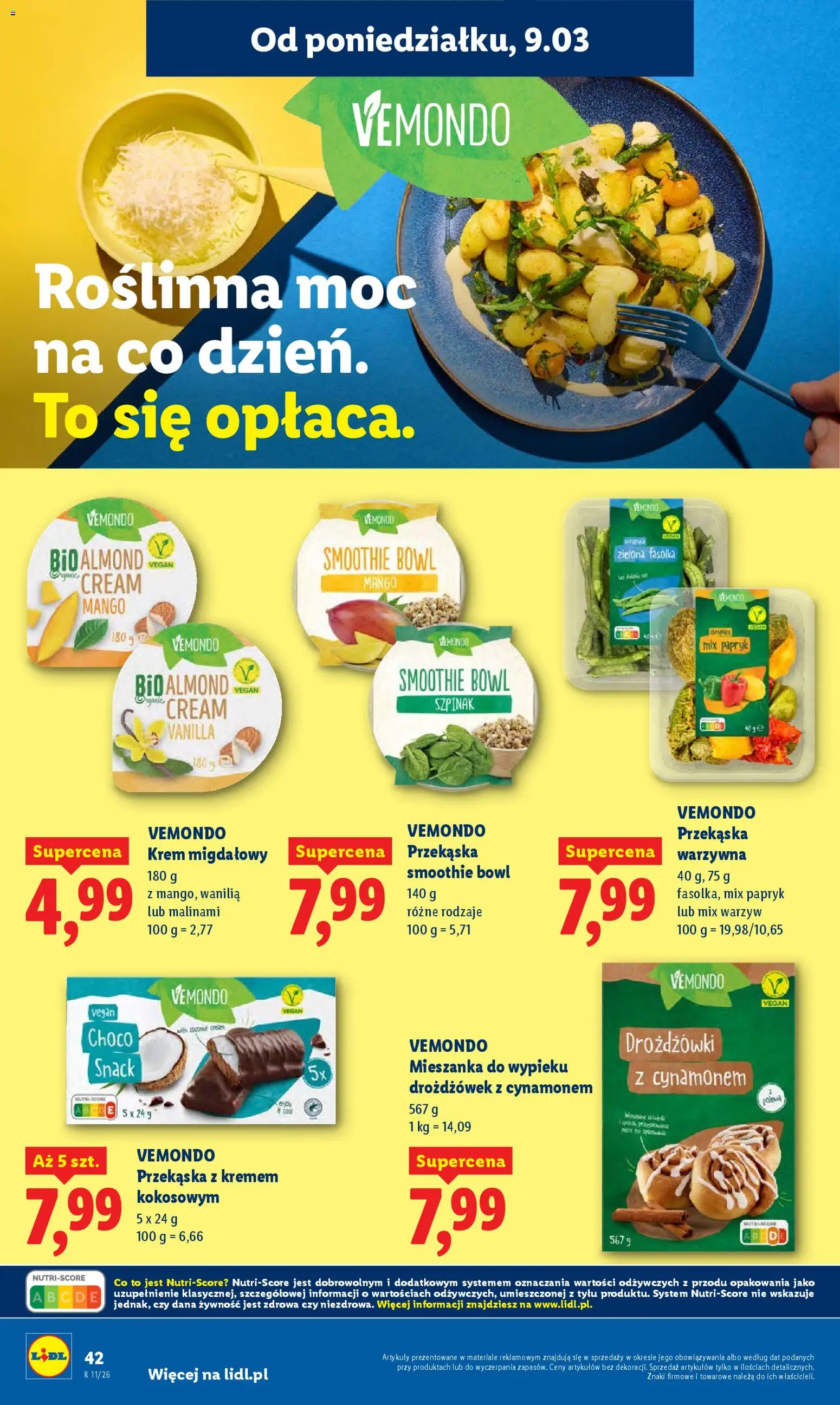 Lidl Polsko leták od 09.03.2026 | Strana: 42 | Produkty: Vegan, Mango, Krém, Smoothie
