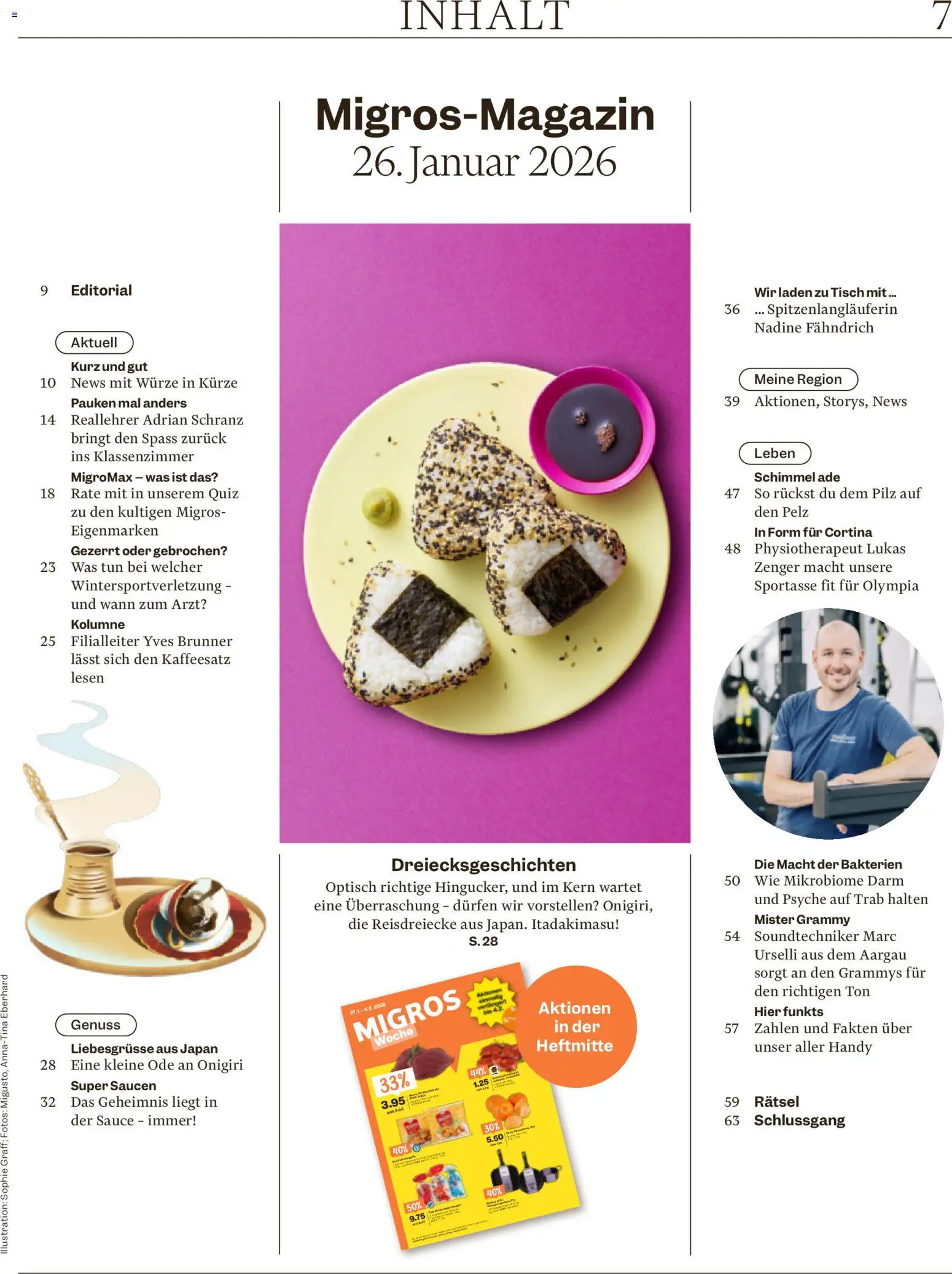 Migros Magazin – gültig ab 27.01.2026 | Seite: 7 | Produkte: Tisch, Salz
