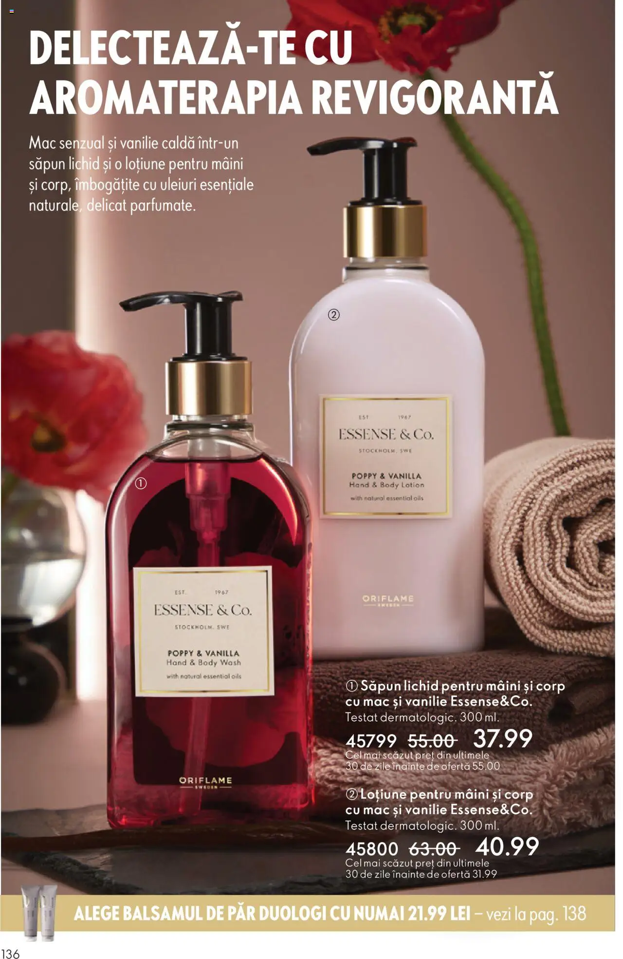 Noul catalog Oriflame – valabil de la 12.11.2025 | Pagină: 136 | Produse: Body, Săpun, Săpun lichid
