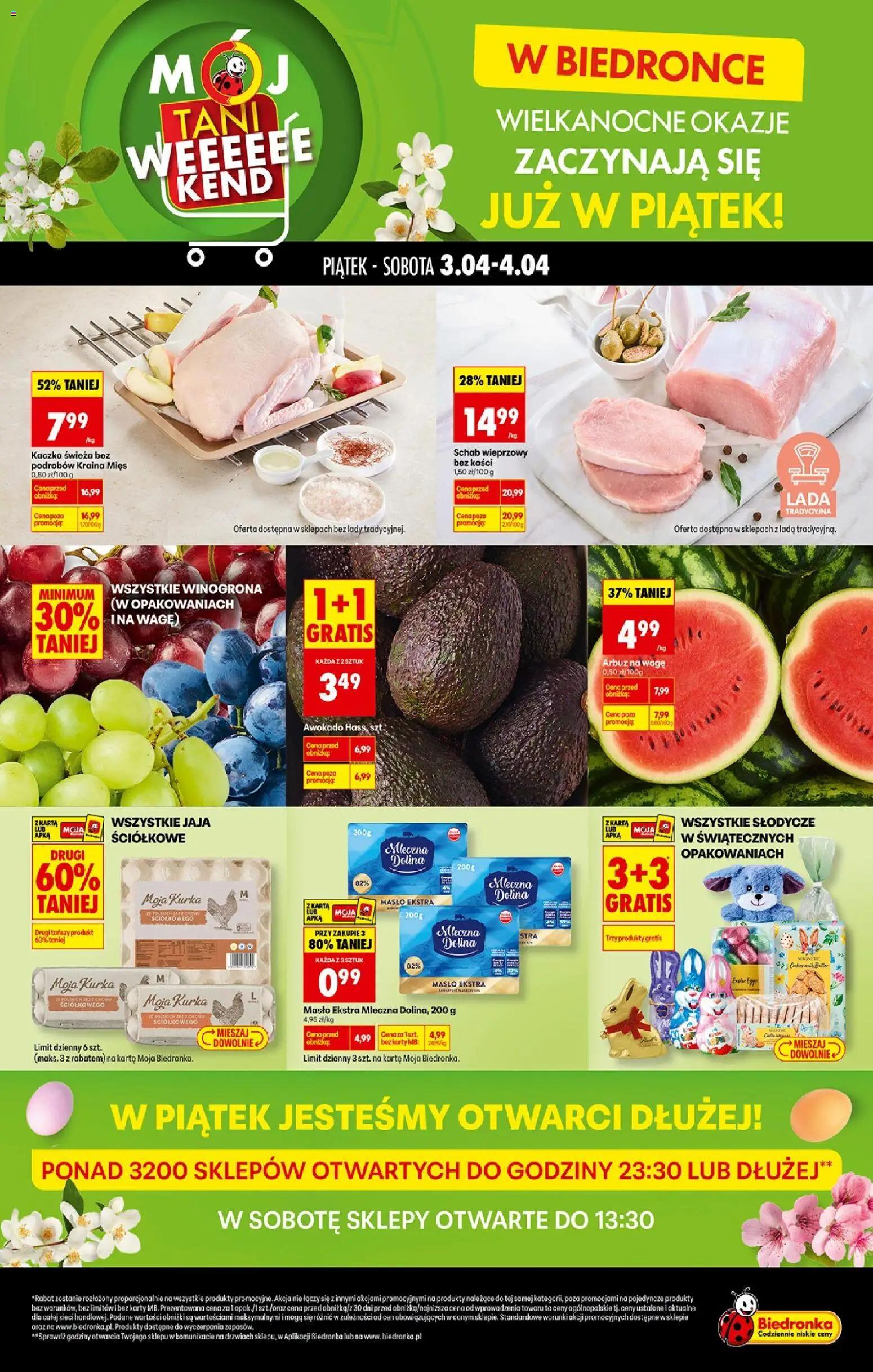 Biedronka Polsko leták - Tani weekend od 03.04.2026 | Strana: 1 | Produkty: Máslo, Karty