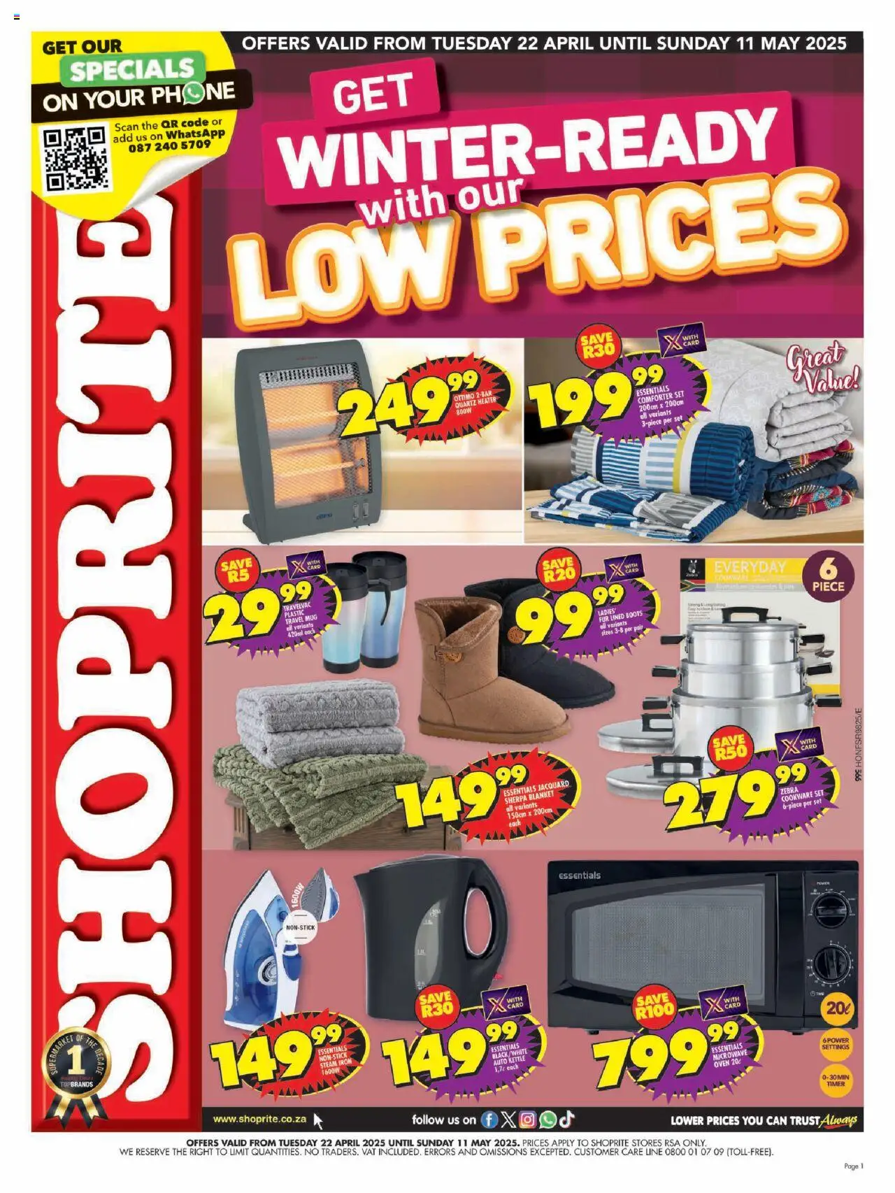Shoprite Specials (22/04/2025 11/05/2025) → Catalogue