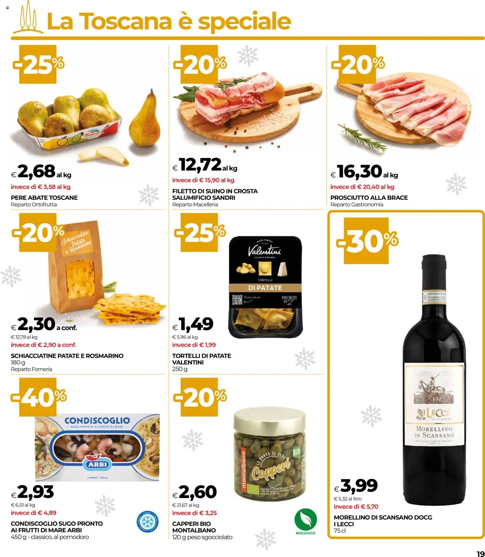 Volantino COOP del 27.12.2025 | Pagina: 19 | Prodotti: Frutti di mare, Pomodoro, Prosciutto, Sugo