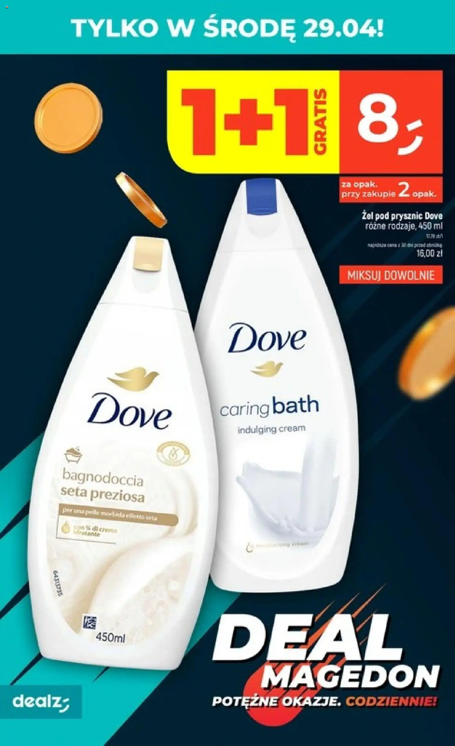 Dealz gazetka - Potężne okazje od 23.04.2026 | Strona: 8 | Produkty: Prysznic, Żel pod prysznic