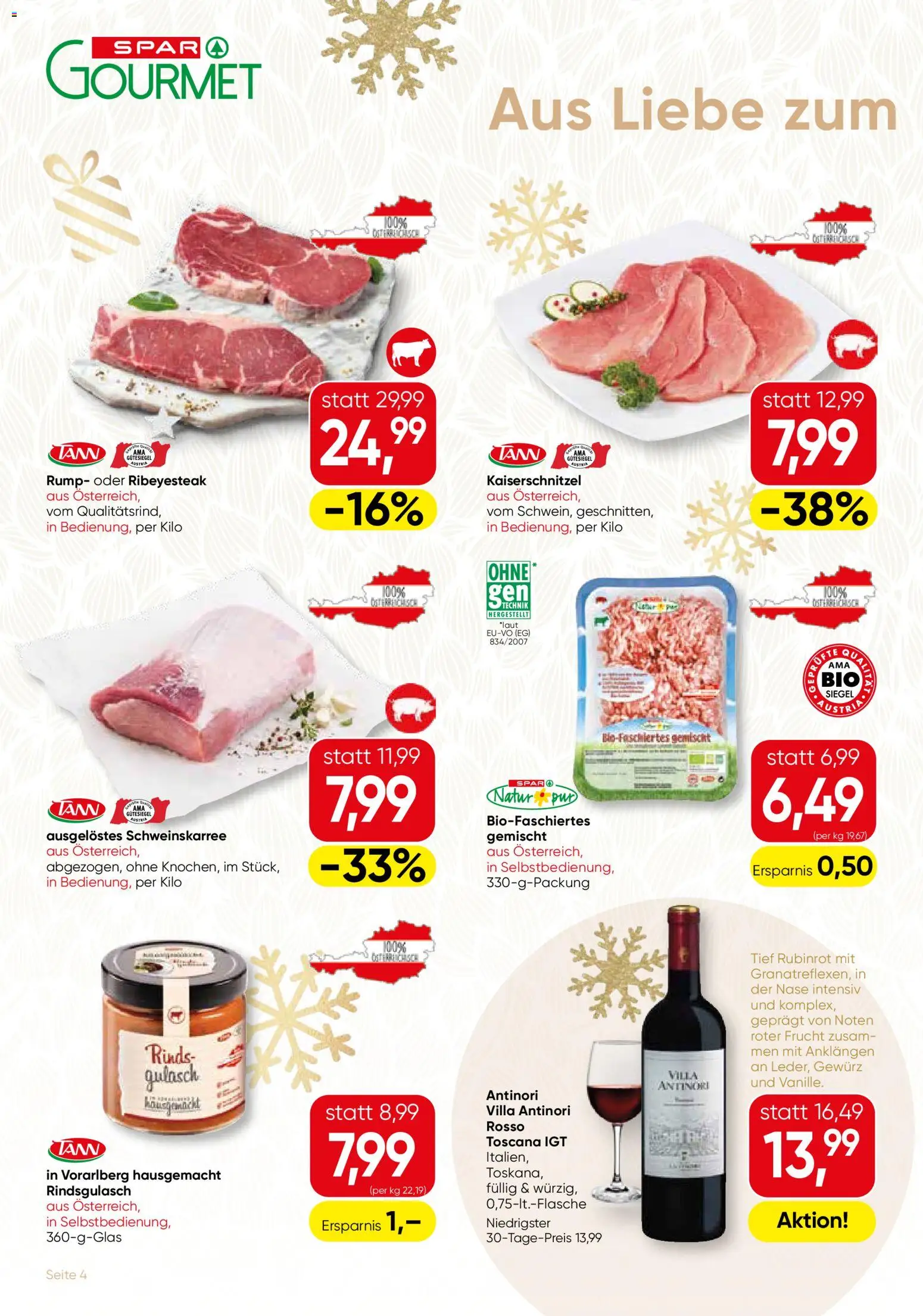 SPAR Gourmet Flugblatt gültig ab 04.12.2025 | Seite: 4