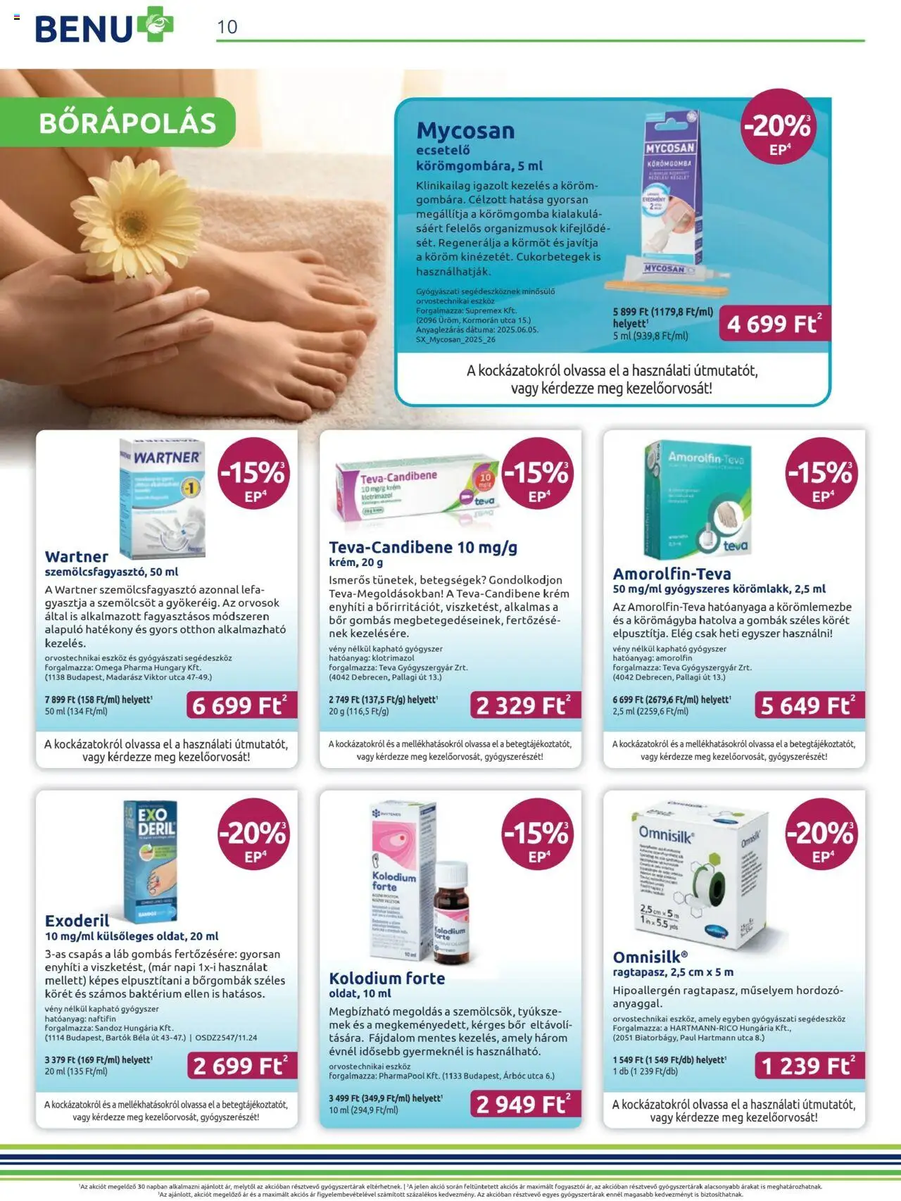 BENU Gyógyszertárak akciós ujság - amely érvényes a következő dátumtól: 01.07.2025 | Oldal: 10 | Termékek: Bor