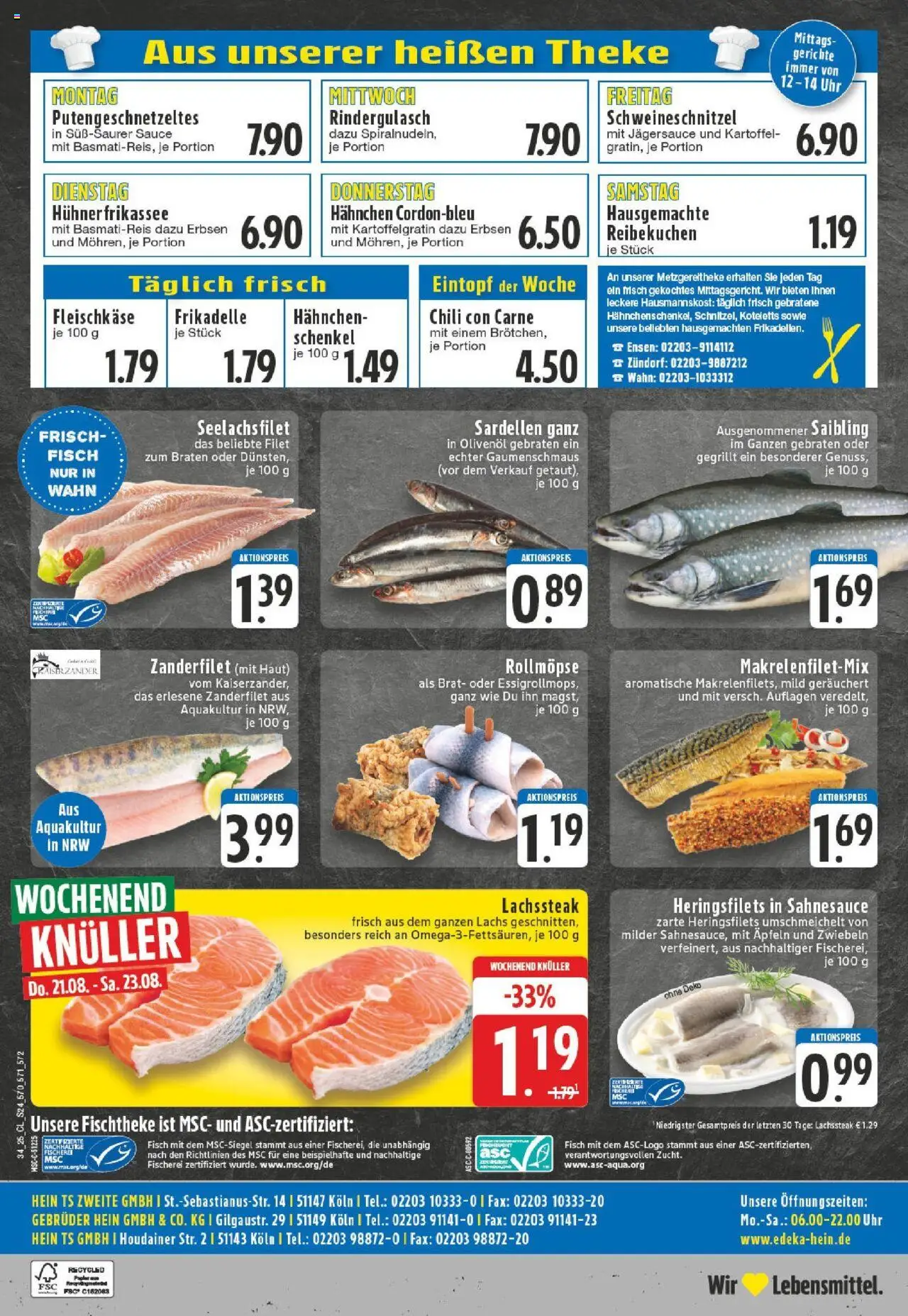 Edeka Prospekt 	 - gültig ab dem 18.08.2025 | Seite: 24 | Produkte: Rindergulasch, Hahnchenschenkel, Theke, Zwiebeln