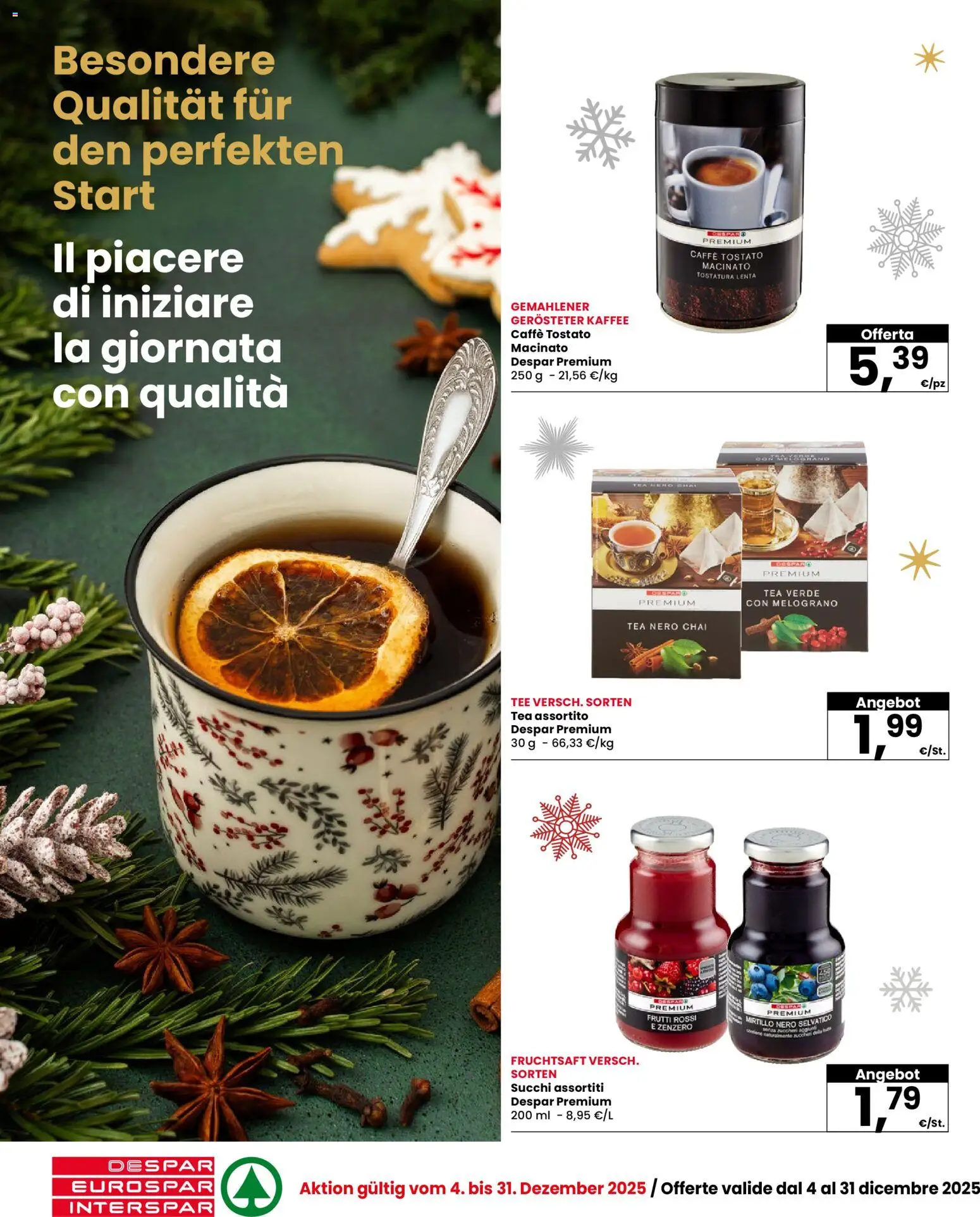 Volantino Eurospar del 04.12.2025 | Pagina: 14 | Prodotti: Caffè, Macinato