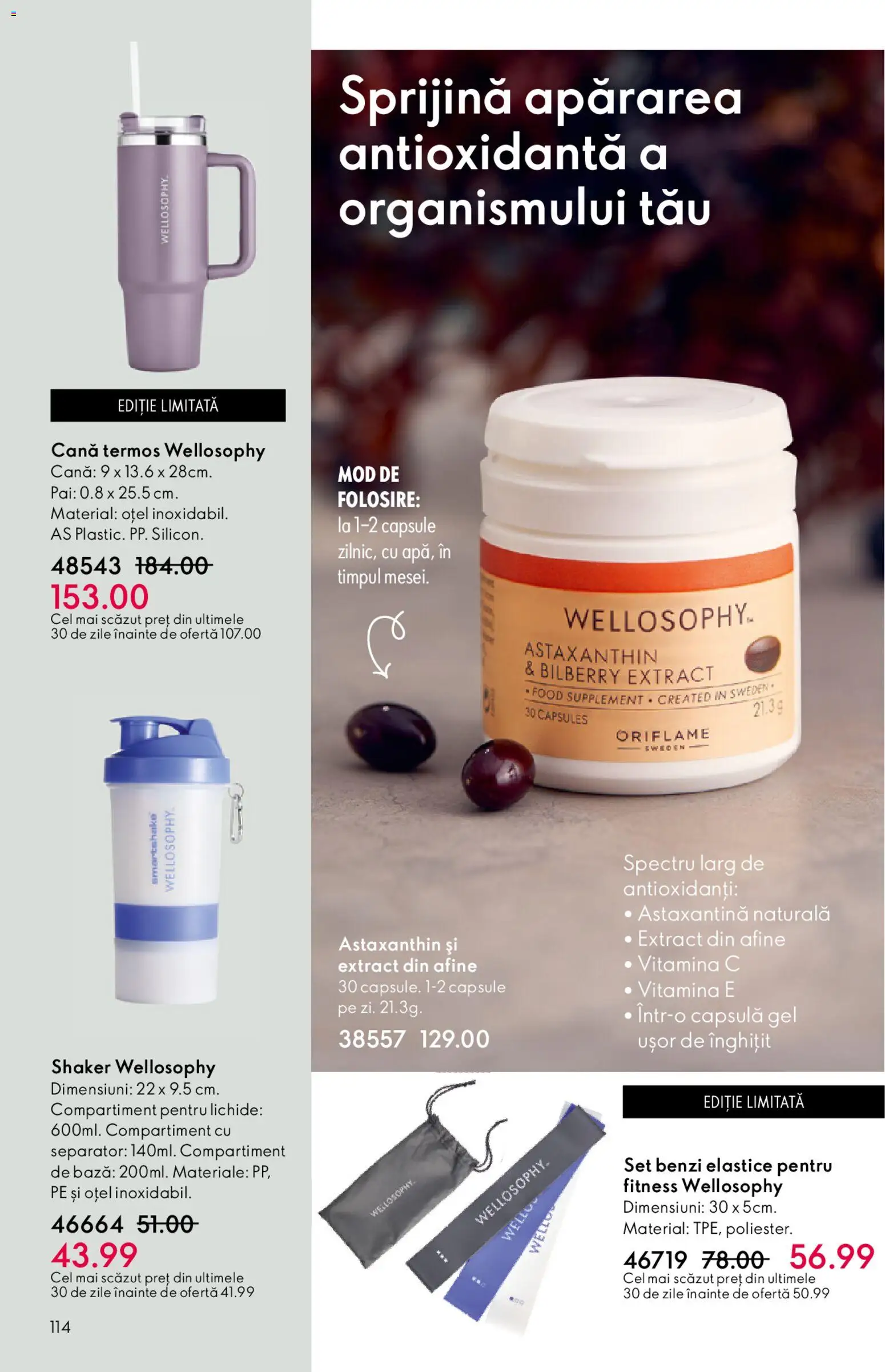 Noul catalog Oriflame – valabil de la 15.04.2026 | Pagină: 114 | Produse: Afine, Termos