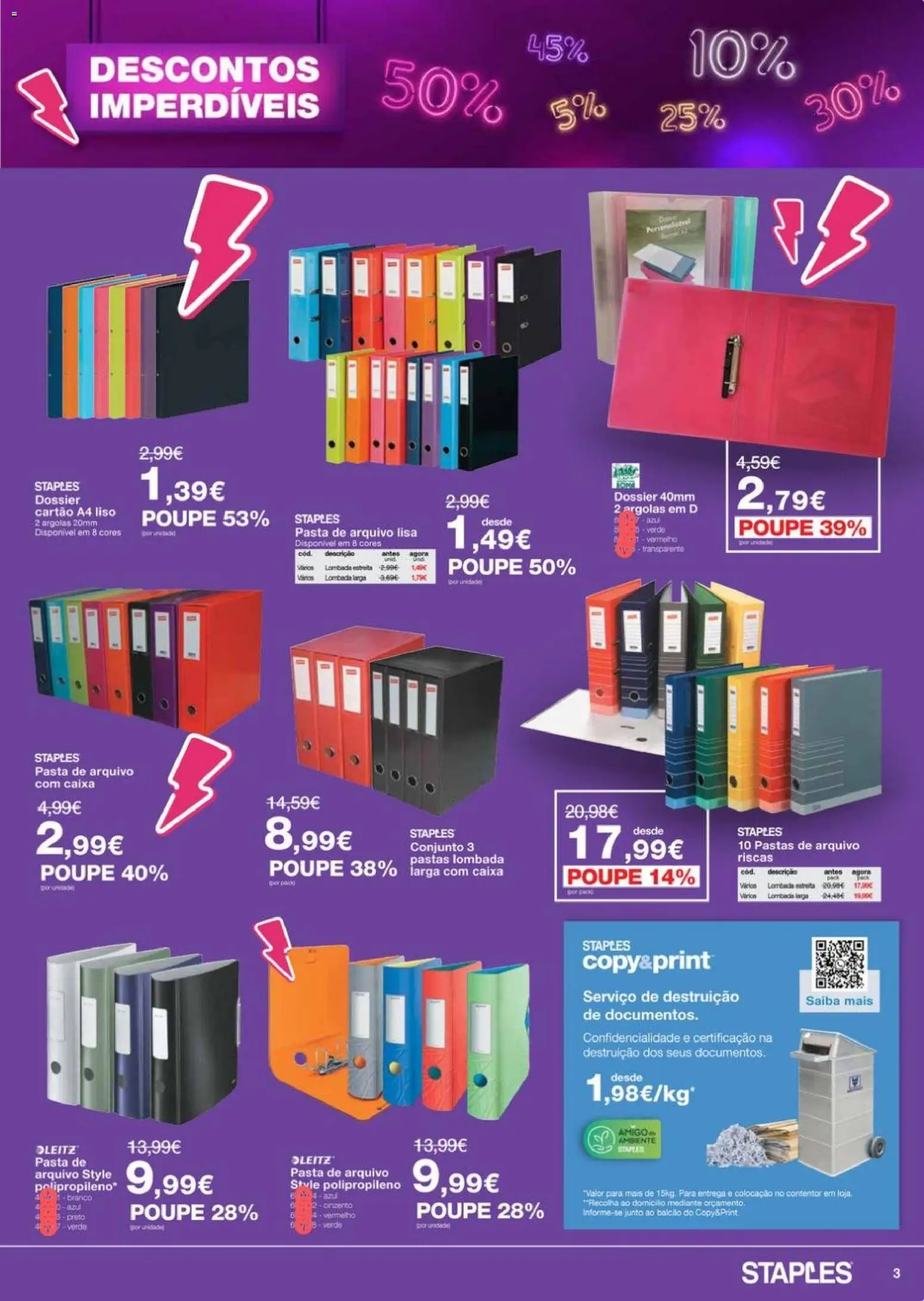 Staples - Descontos Imperdíveis │ válido de 09.03.2026 | Página: 3 | Produtos: Caixa