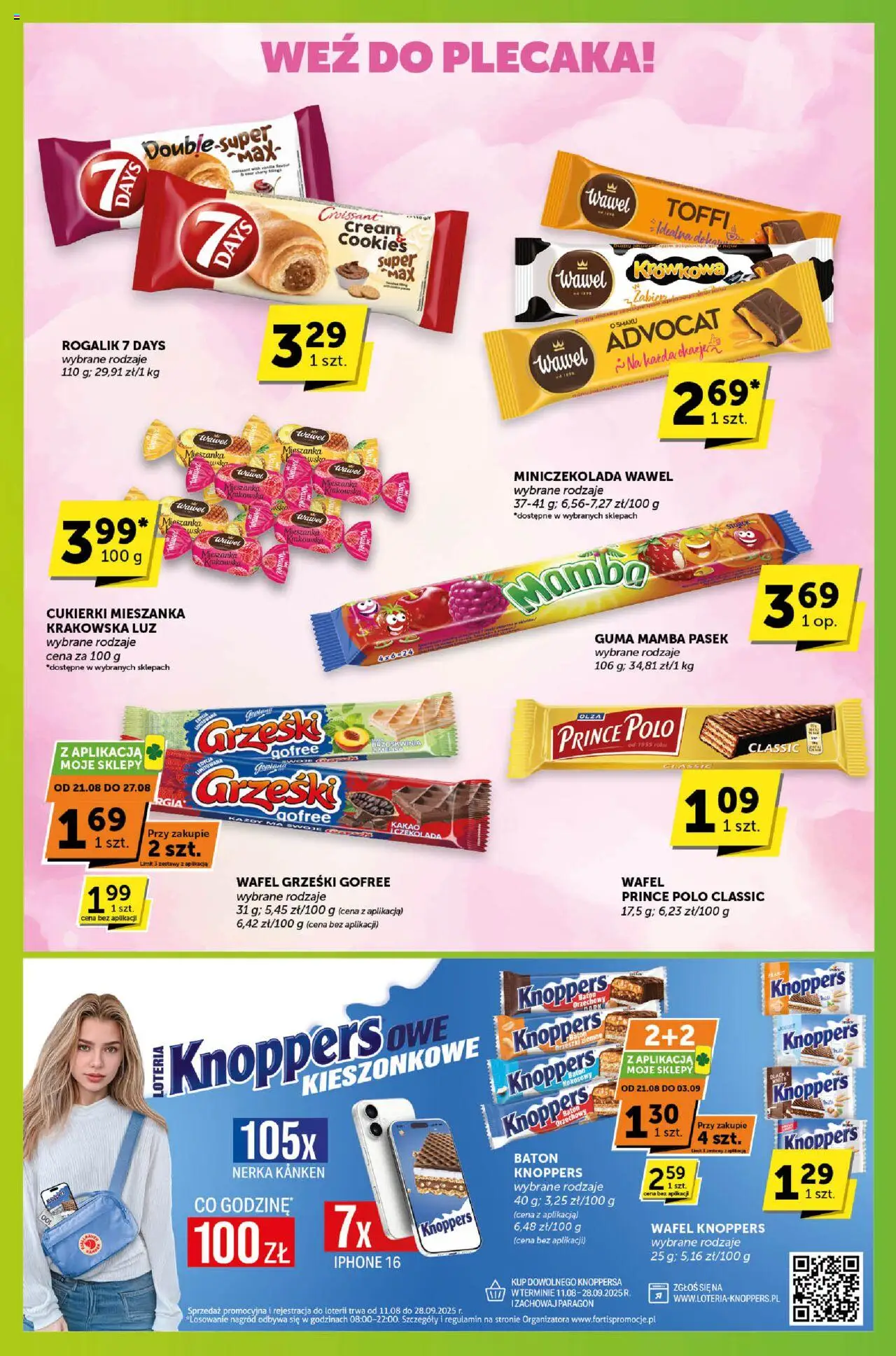 Groszek Gazetka - Sprawdź, co więcej od 21.08.2025 | Strona: 5 | Produkty: Knoppers, Pasek, Czekolada, Cukierki