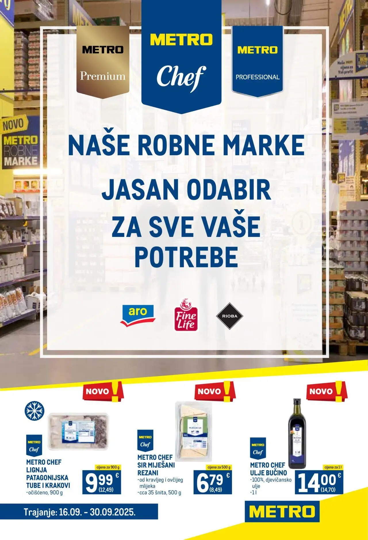 Metro katalog | vrijedi od 16.09.2025 | Stranica: 1 | Proizvodi: Sir, Ulje