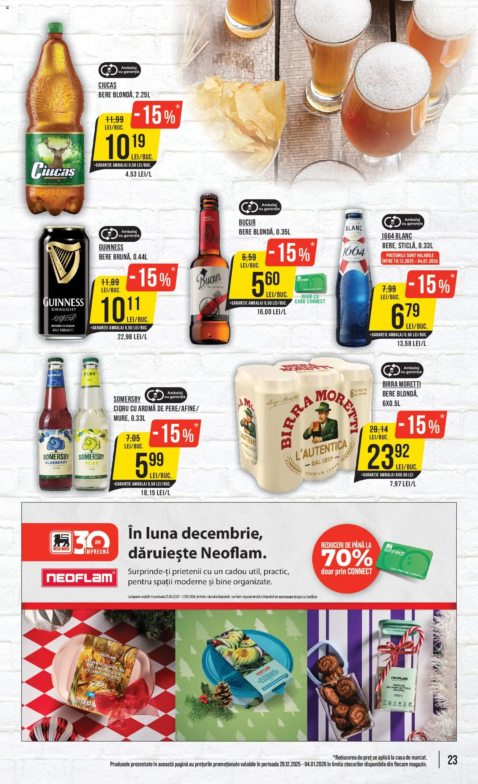 Noul catalog Mega Image – valabil de la 29.12.2025 | Pagină: 23 | Produse: Afine, Cuptor, Bere