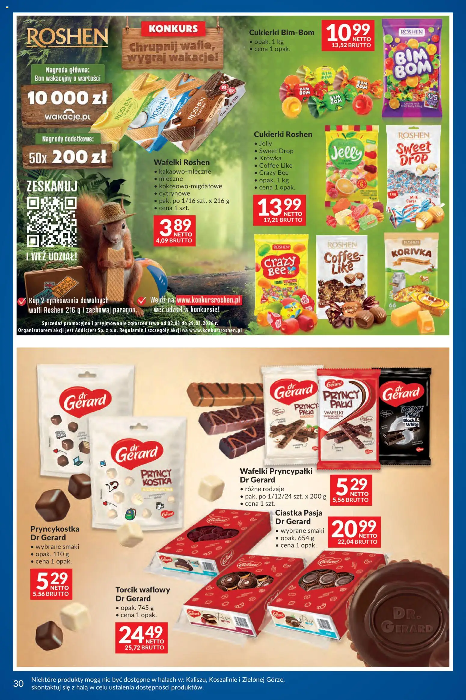 Makro Gazetka - Na wiosnę od 03.03.2026 | Strona: 30 | Produkty: Cukierki roshen, Wafelki PryncyPałki, Wafelki, Cukierki