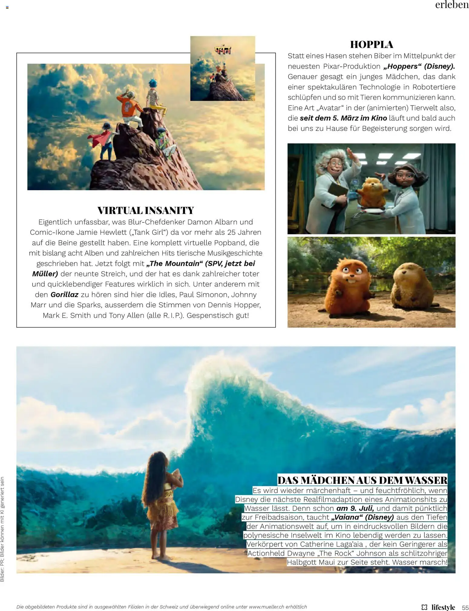 Müller aktionen Magazin – gültig ab 01.03.2026 | Seite: 55 | Produkte: Rock, Wasser, Bilder