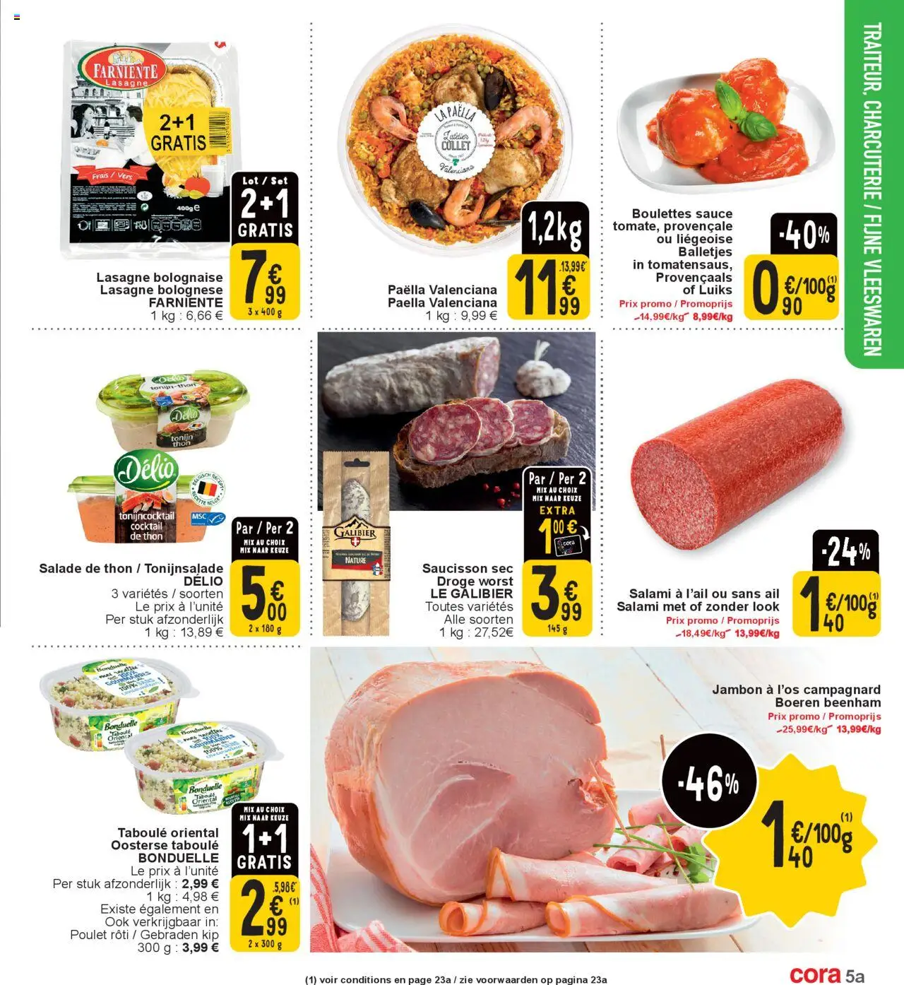  | Pagina: 5 | Producten: Worst, Lasagne, Salade, Kip