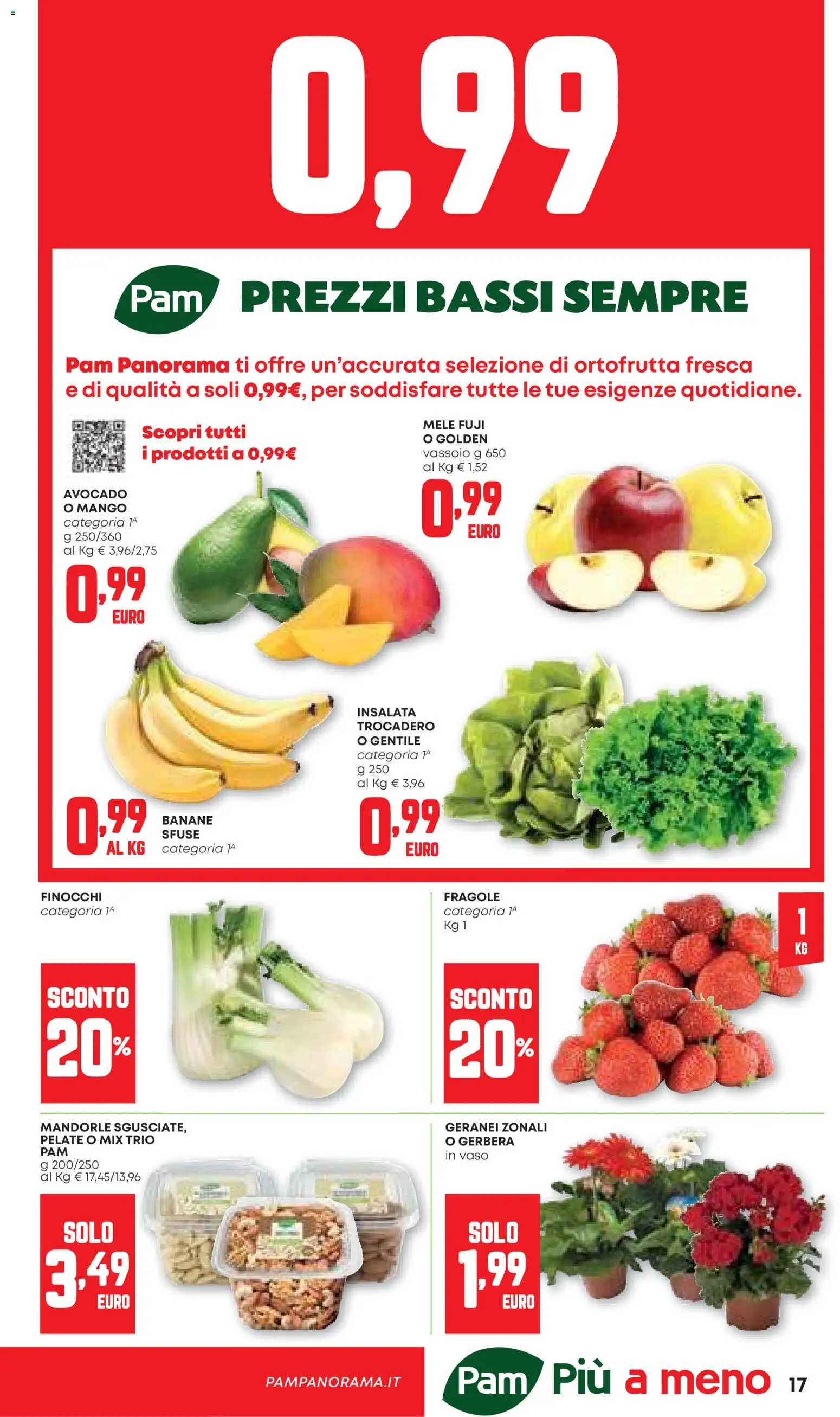 Volantino Panorama del 12.03.2026 | Pagina: 17 | Prodotti: Banane, Insalata, Mango, Finocchi