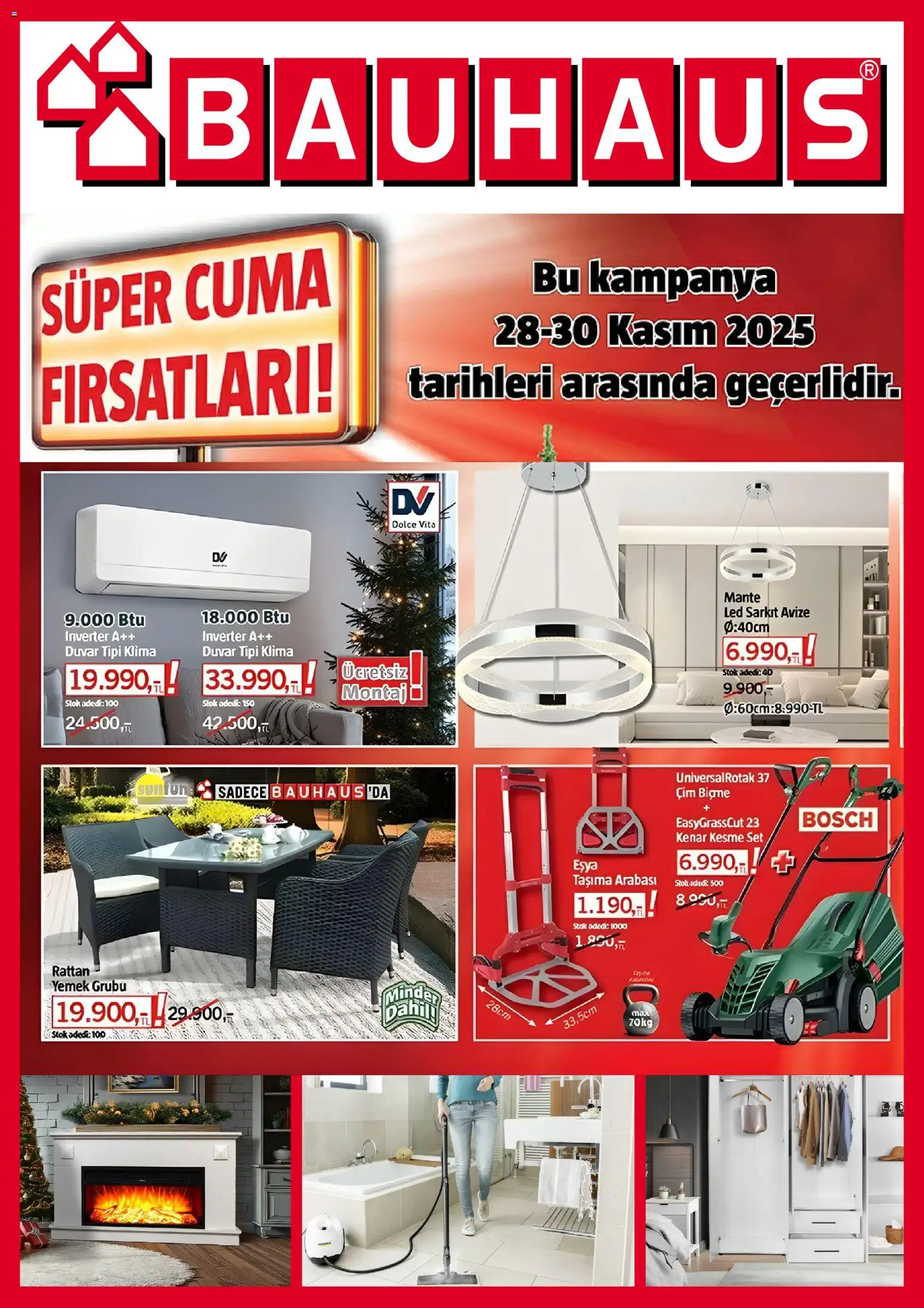 Bauhaus Black Friday - 28.11.2025 tarihinden itibaren geçerlidir | Sayfa: 1 | Ürünler: Klima