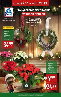 Pogląd oferty "Aldi Gazetka - Świąteczne dekoracje" - ważna od 27.11.2025