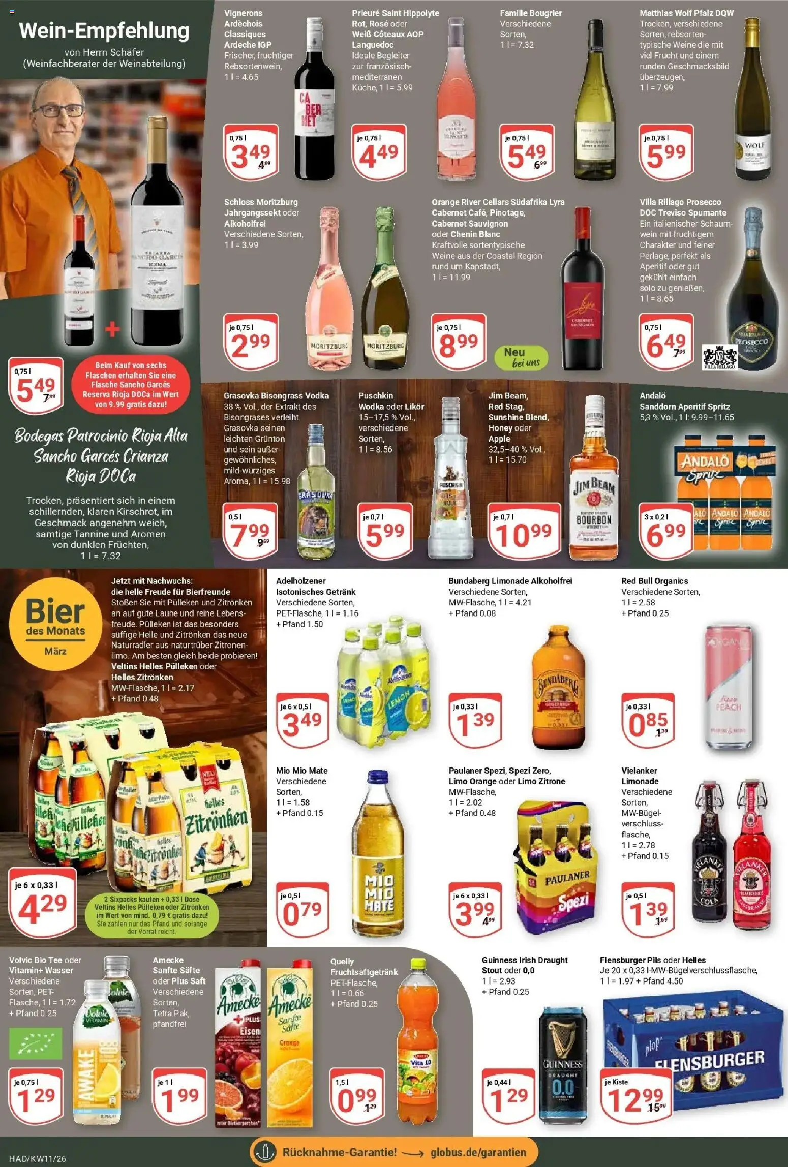 Globus prospekt Halle (saale)	 – gültig ab 09.03.2026 | Seite: 15 | Produkte: Red bull, Tee, Paulaner, Veltins