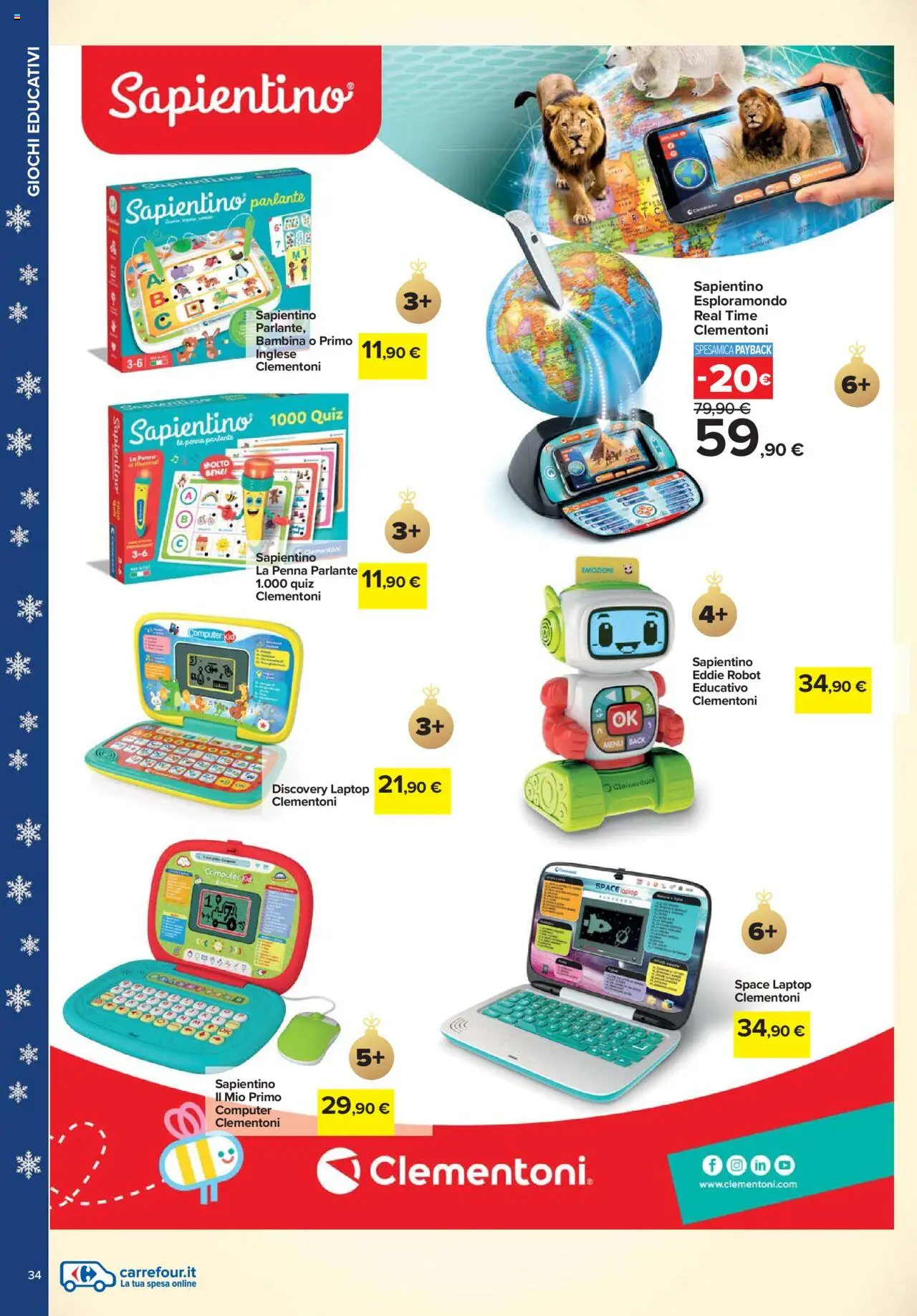 Volantino Carrefour del 24.10.2025 | Pagina: 34 | Prodotti: Laptop, Computer, Robot, Penne