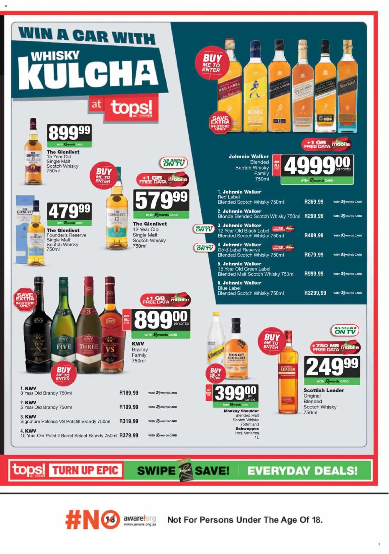 New Tops at Spar catalogue – valid from 23.03.2026 | Page: 3 | Products: Data, Brandy