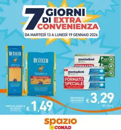 Anteprima del volantino Spazio Conad Extra Convenienza catalogo valido a partire dal 13.01.2026