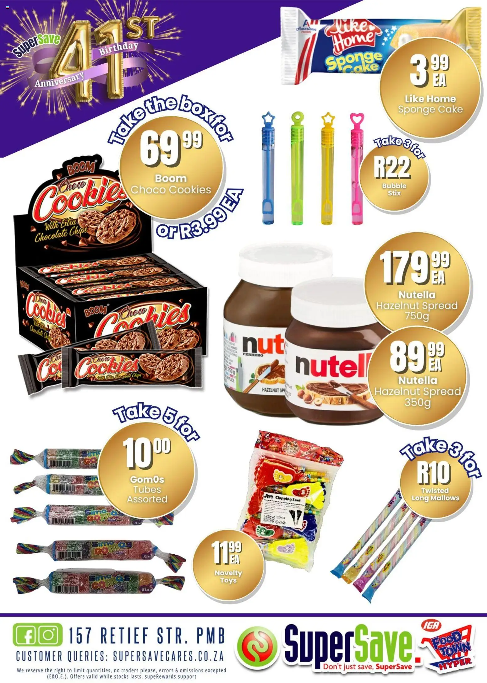New Super Save catalogue – valid from 31.10.2025 | Page: 111 | Products: Cake, Chocolate, Chips, Cookies