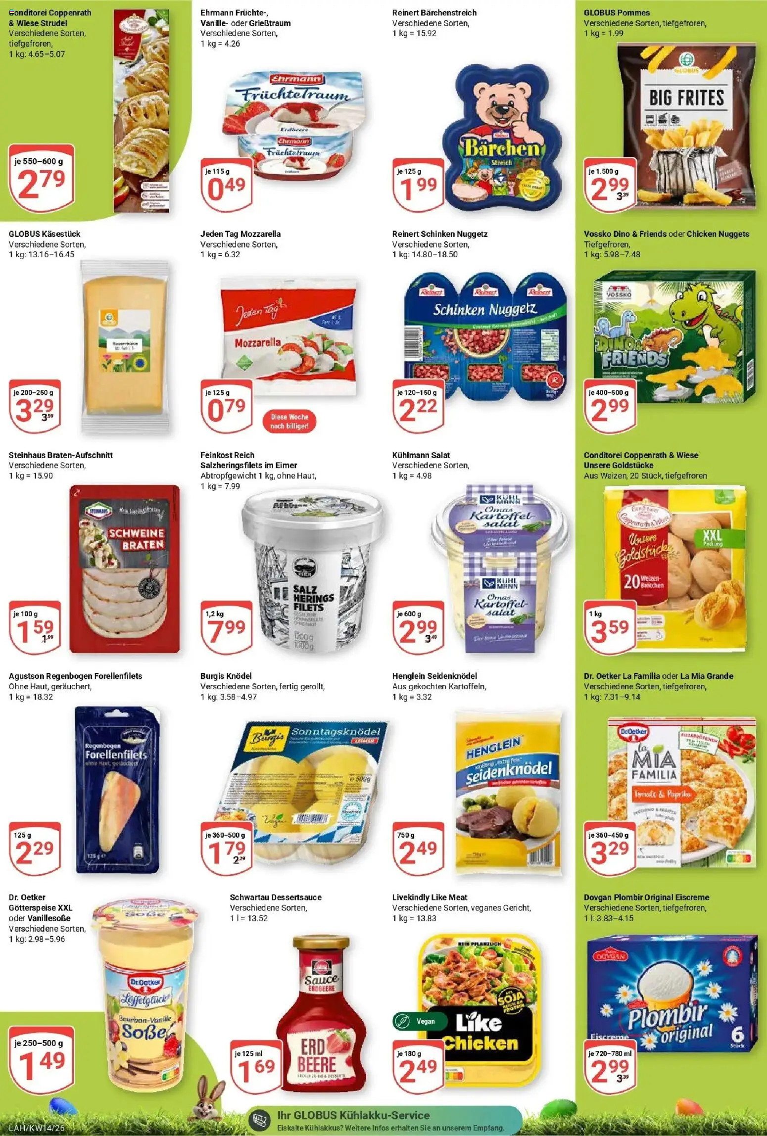 Globus prospekt Lahnstein	 – gültig ab 30.03.2026 | Seite: 9 | Produkte: Pommes, Eiscreme, Schinken, Salat