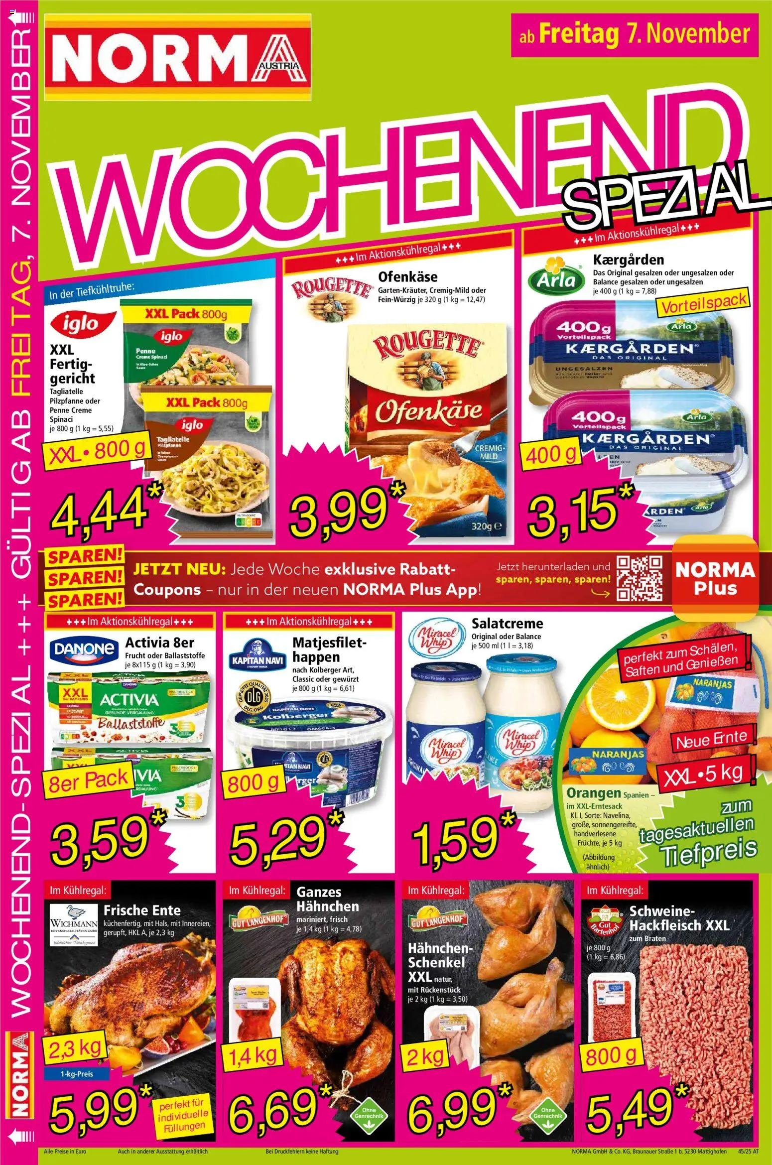 Norma Flugblatt gültig ab 03.11.2025 | Seite: 17 | Produkte: Creme, Orangen