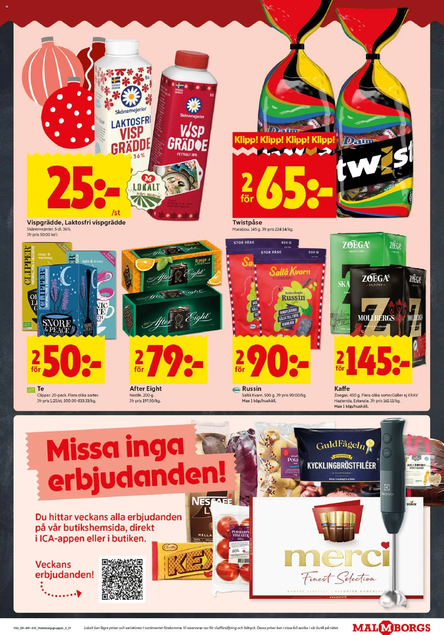 ICA Kvantum reklamblad aktuell från 08.12.2025 | Sida: 7 | Produkter: Kvarn, Visp, Grädde, Vispgrädde