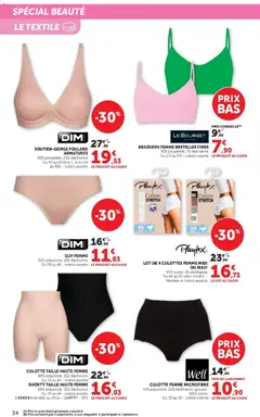 Hyper U - Prévisualisation de Hyper U - La beauté à prix bas valide à partir de 08.04.2026 | Page: 34 | Produits: Coton, Culotte, Foulard