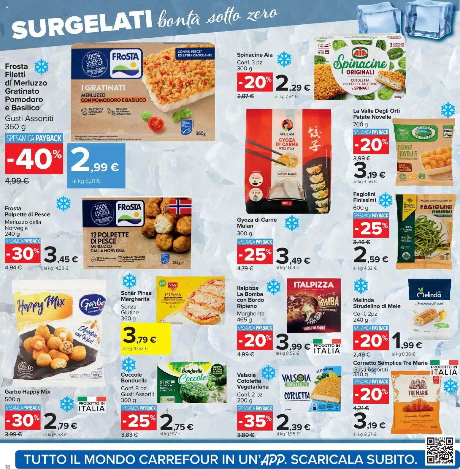 Volantino Carrefour del 21.04.2026 | Pagina: 18 | Prodotti: Merluzzo, Patate, Basilico, Broccoli
