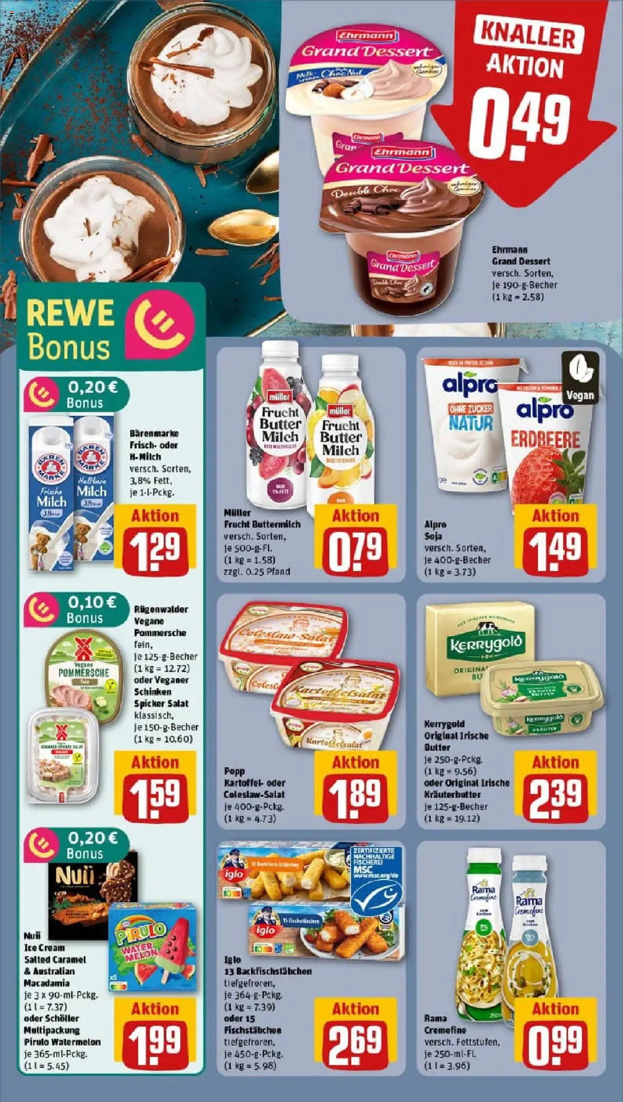 Rewe prospekt Bonn / Kessenich	 - gültig ab dem 14.07.2025 | Seite: 10 | Produkte: Rama, Milch, Rama cremefine, Schinken
