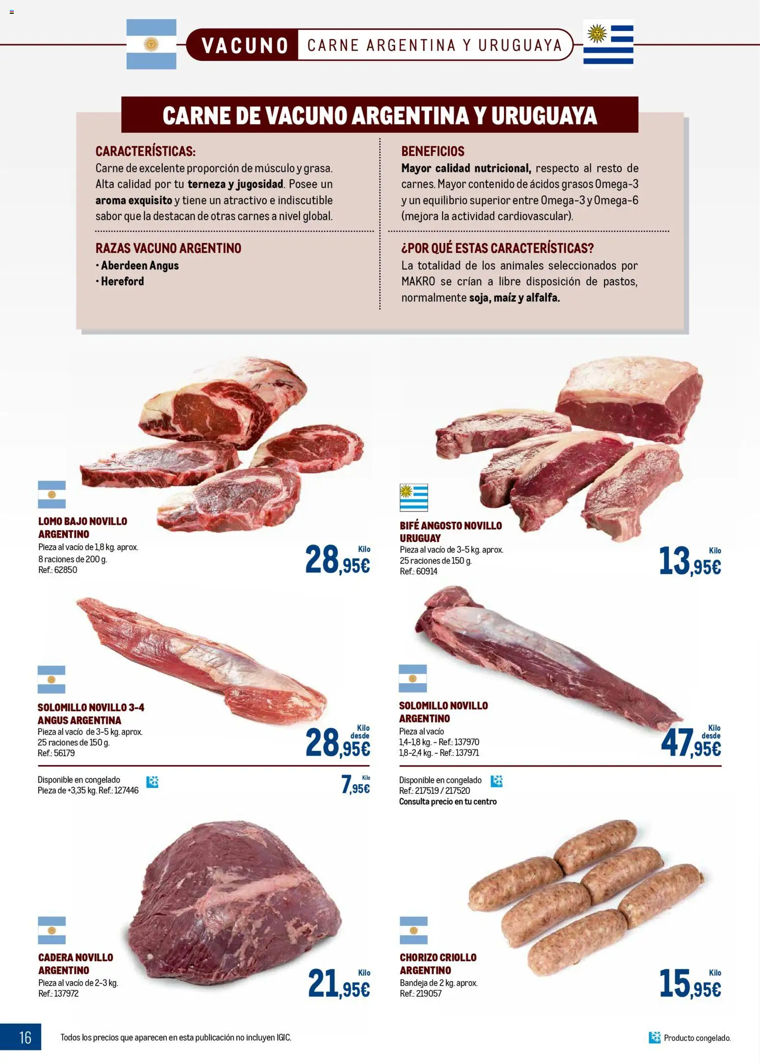 Makro - Expertos en carnes Canarias │ válido desde el 09.03.2026 | Página: 16 | Productos: Bandeja