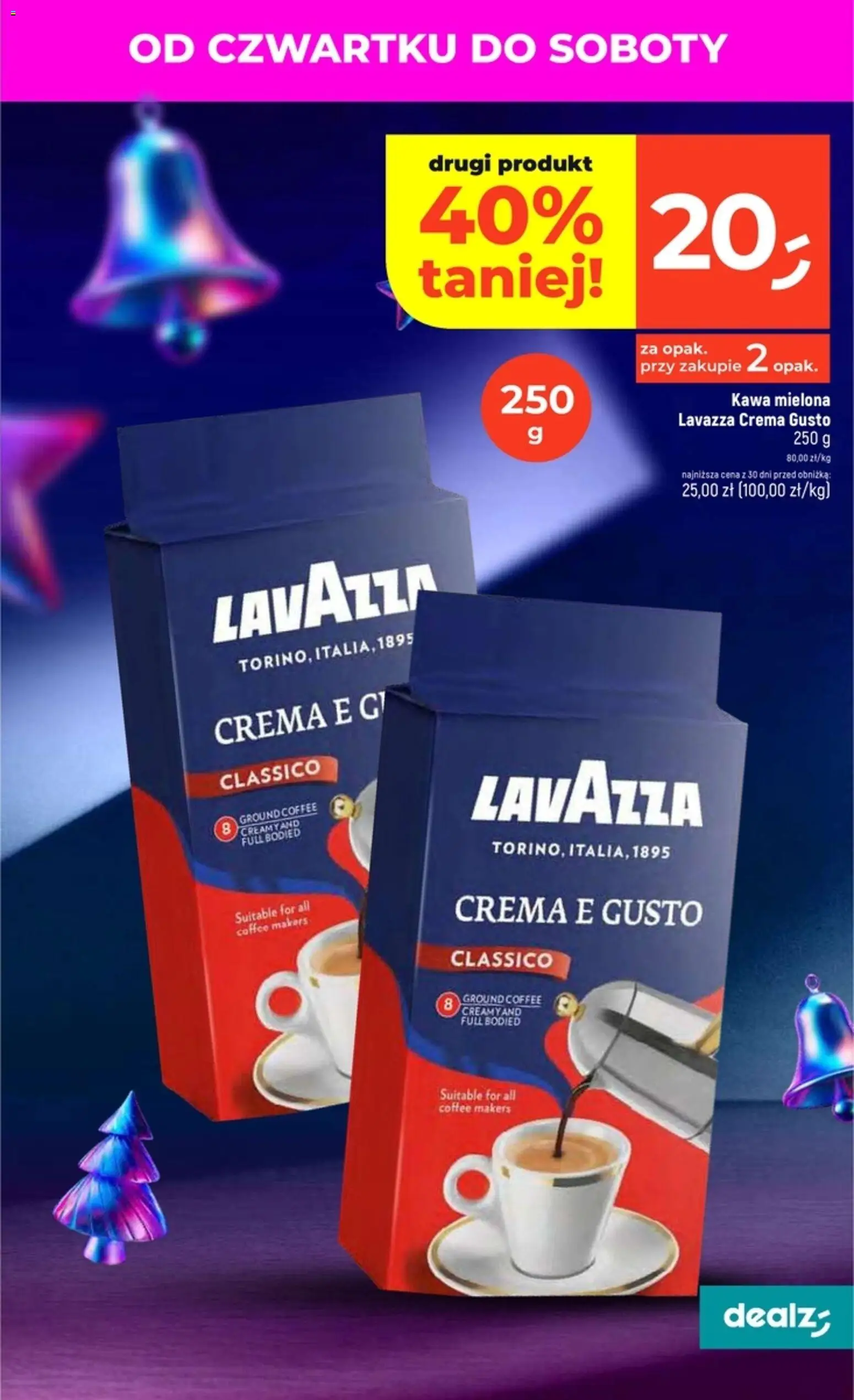 Dealz Gazetka od 20.11.2025 | Strona: 7 | Produkty: Lavazza crema, Lavazza, Kawa