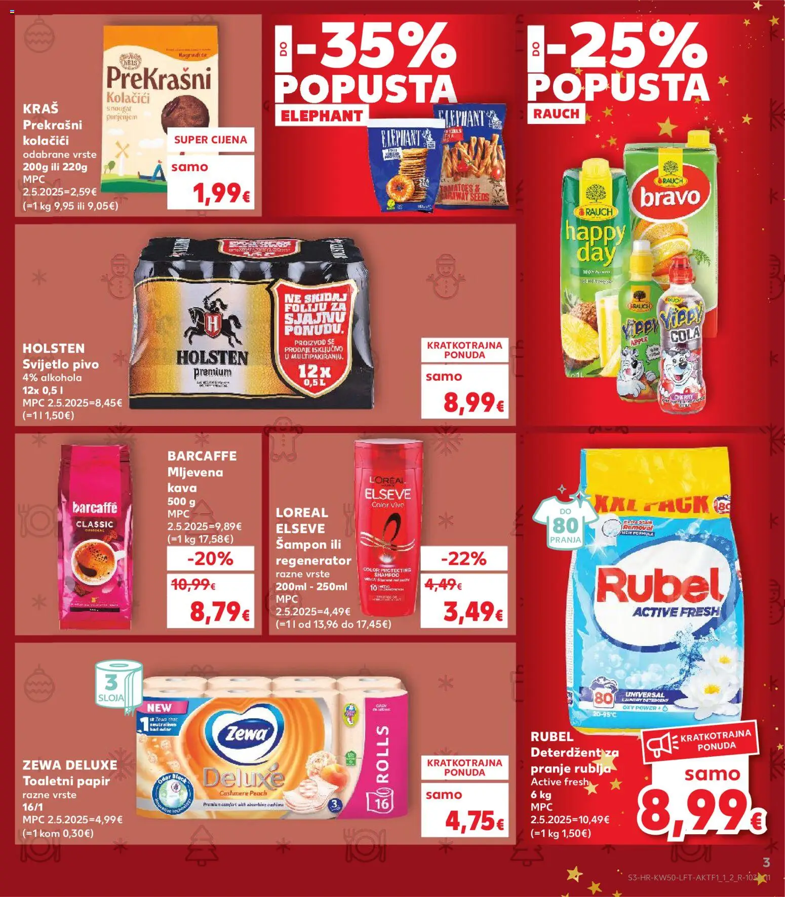 Kaufland katalog | vrijedi od 10.12.2025 | Stranica: 3 | Proizvodi: Regenerator, Kava, Deterdžent, Kolačići