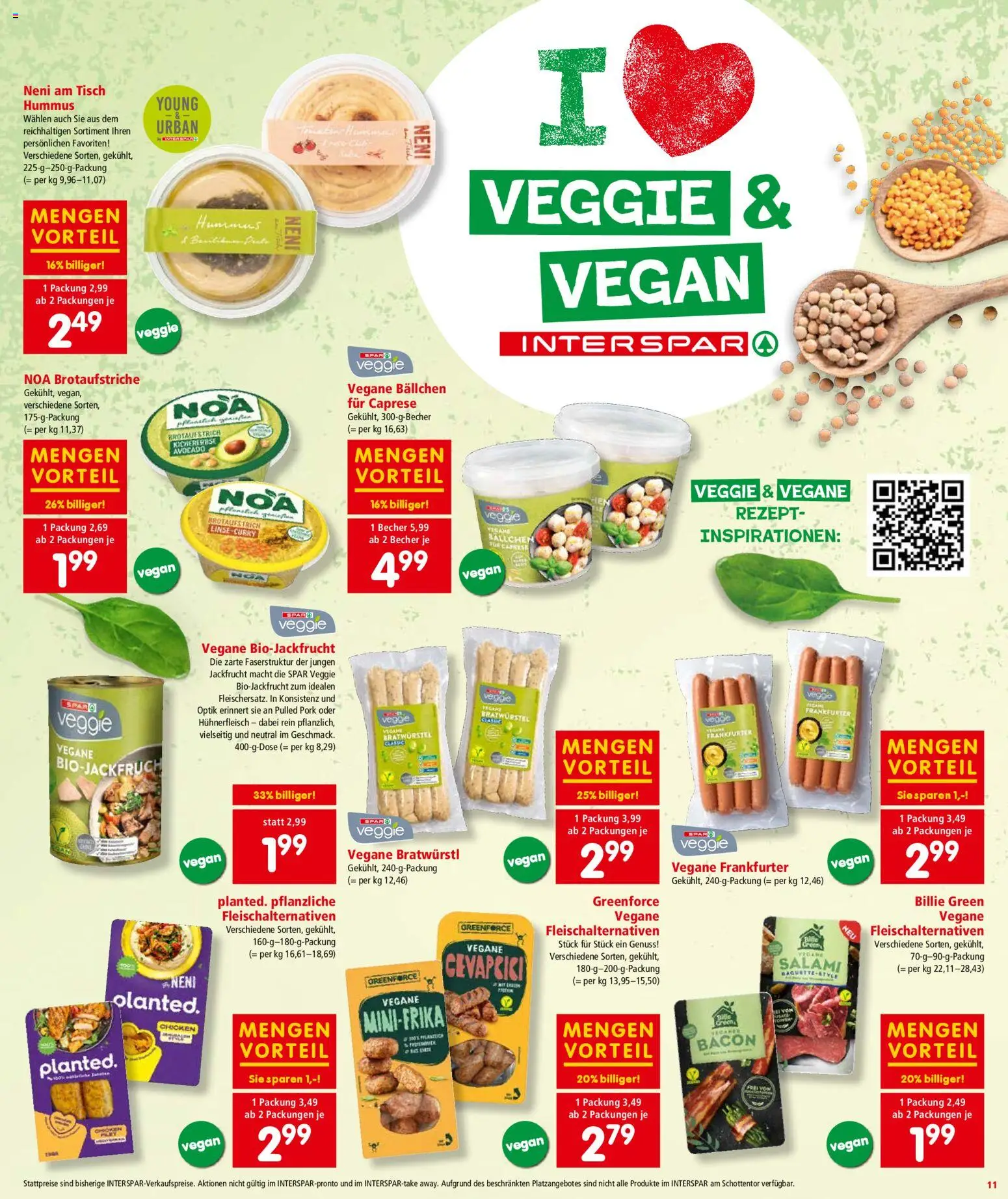 Interspar Flugblatt - Kärnten gültig ab 04.12.2025 | Seite: 11 | Produkte: Avocado, Tisch, Salami, Hühnerfleisch