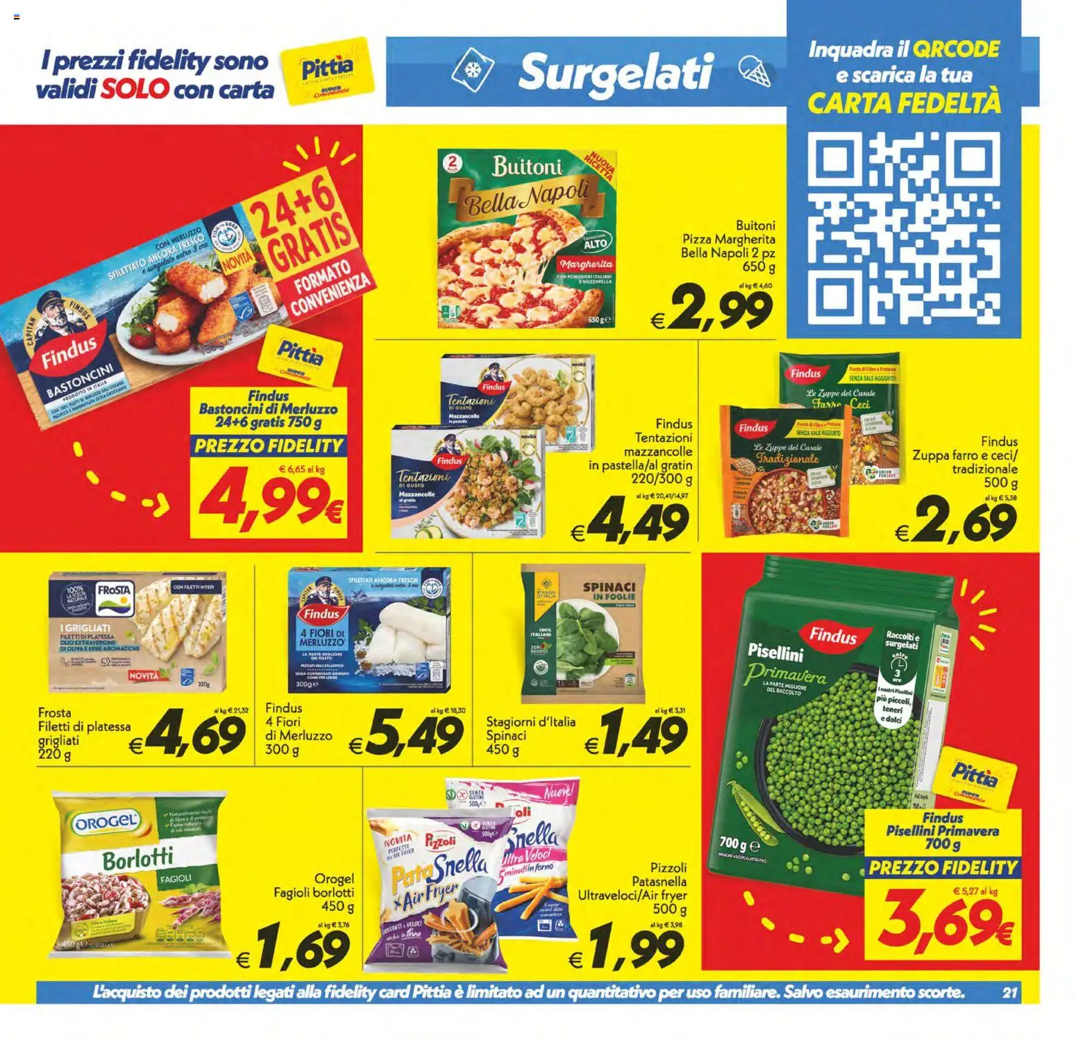 Volantino SuperConveniente del 23.01.2026 | Pagina: 21 | Prodotti: Ceci, Mazzancolle, Spinaci, Farro