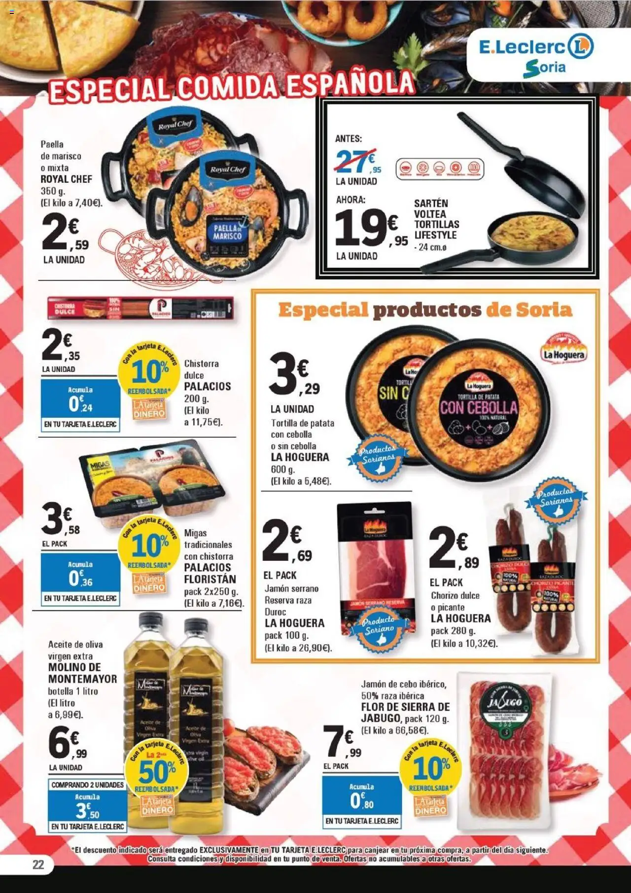 E.Leclerc folleto │ válido desde el 15.10.2025 | Página: 22 | Productos: Jamón serrano, Jamón, Aceite de oliva, Παγωμένο τσάι