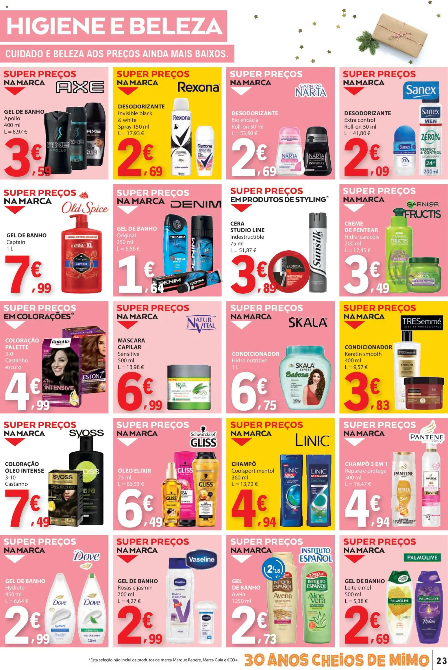 E.Leclerc folheto │ válido de 18.12.2025 | Página: 23 | Produtos: Aveia, Condicionador, Desodorizante, Cera