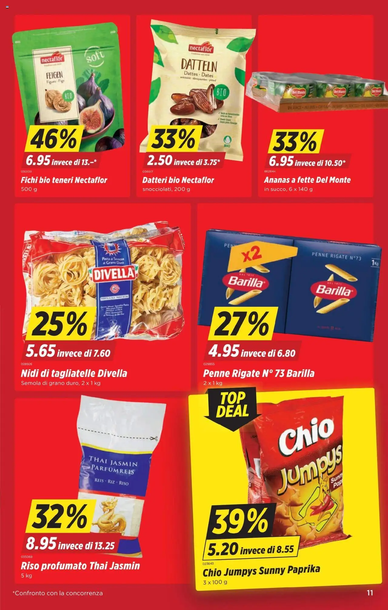 Denner Aktionen IT – gültig ab 07.10.2025 | Seite: 11 | Produkte: Barilla, Ananas, Pasta, Chips