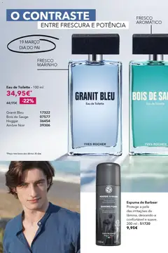 Pré-visualização Yves Rocher catálogo 4 válido de 12.03.2026 | Página: 50 | Produtos: Eau de toilette, Espuma de barbear