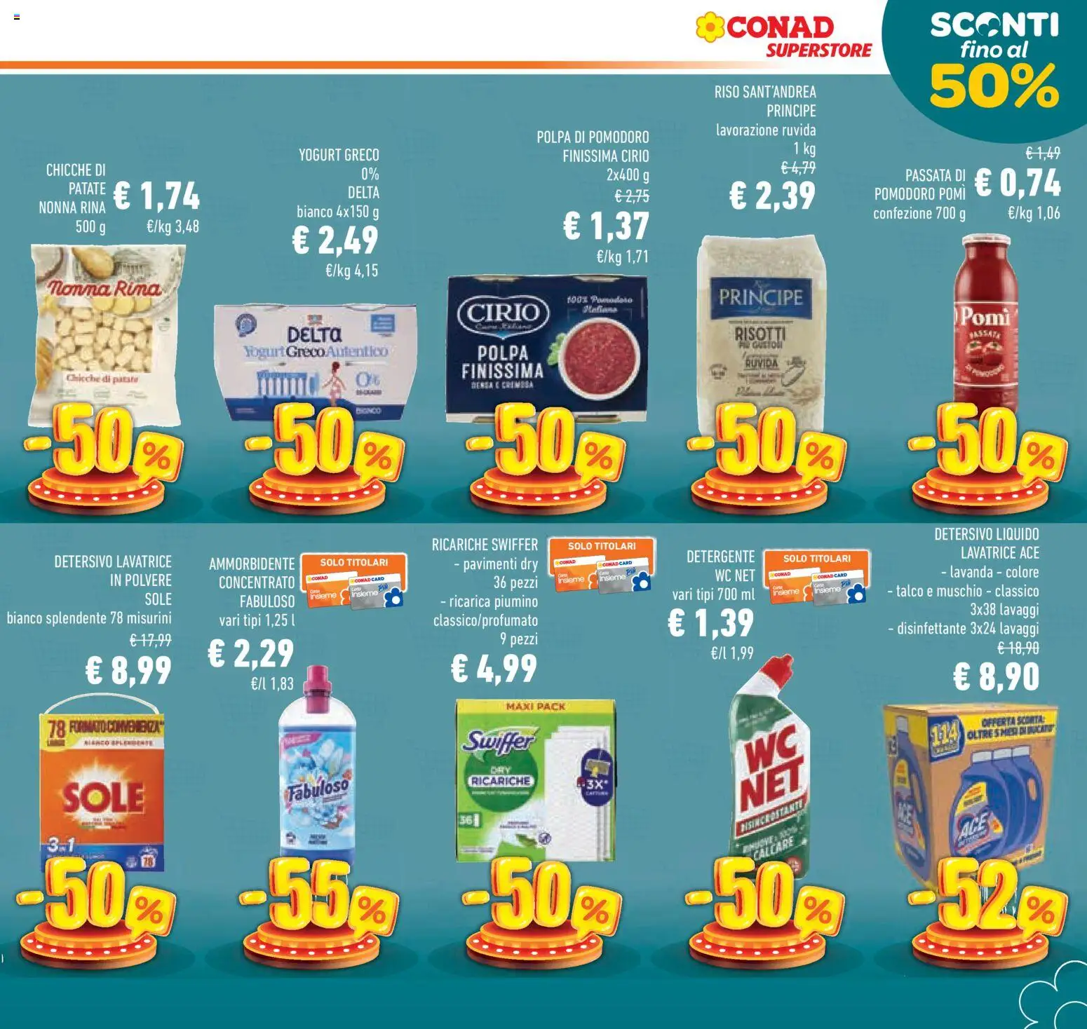 Volantino Conad del 11.03.2026 | Pagina: 9 | Prodotti: Ammorbidente, Pomodoro, Lavatrice, Lavanda