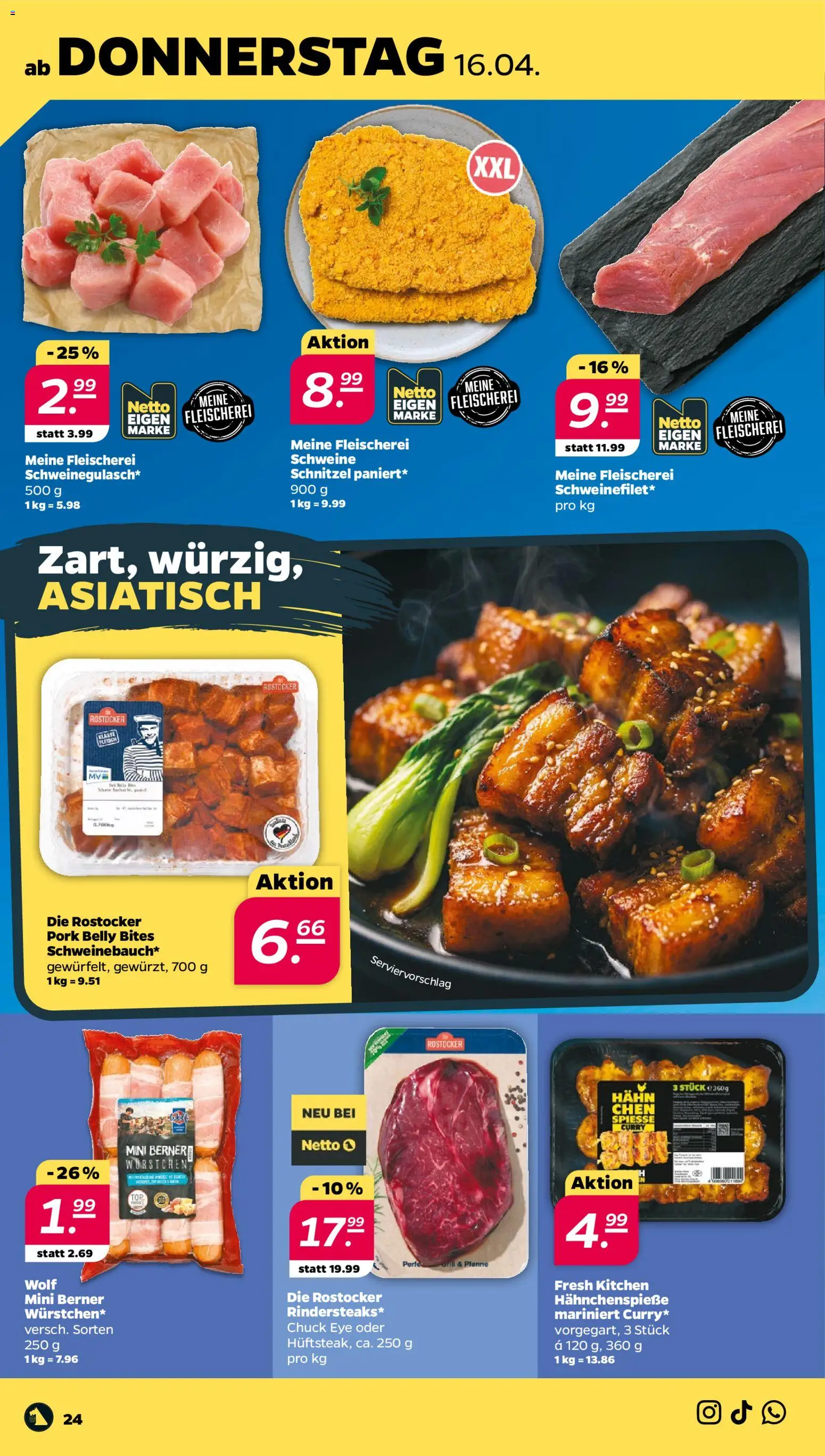 Netto Prospekt 	 – gültig ab 13.04.2026 | Seite: 28 | Produkte: Spieße, Schnitzel