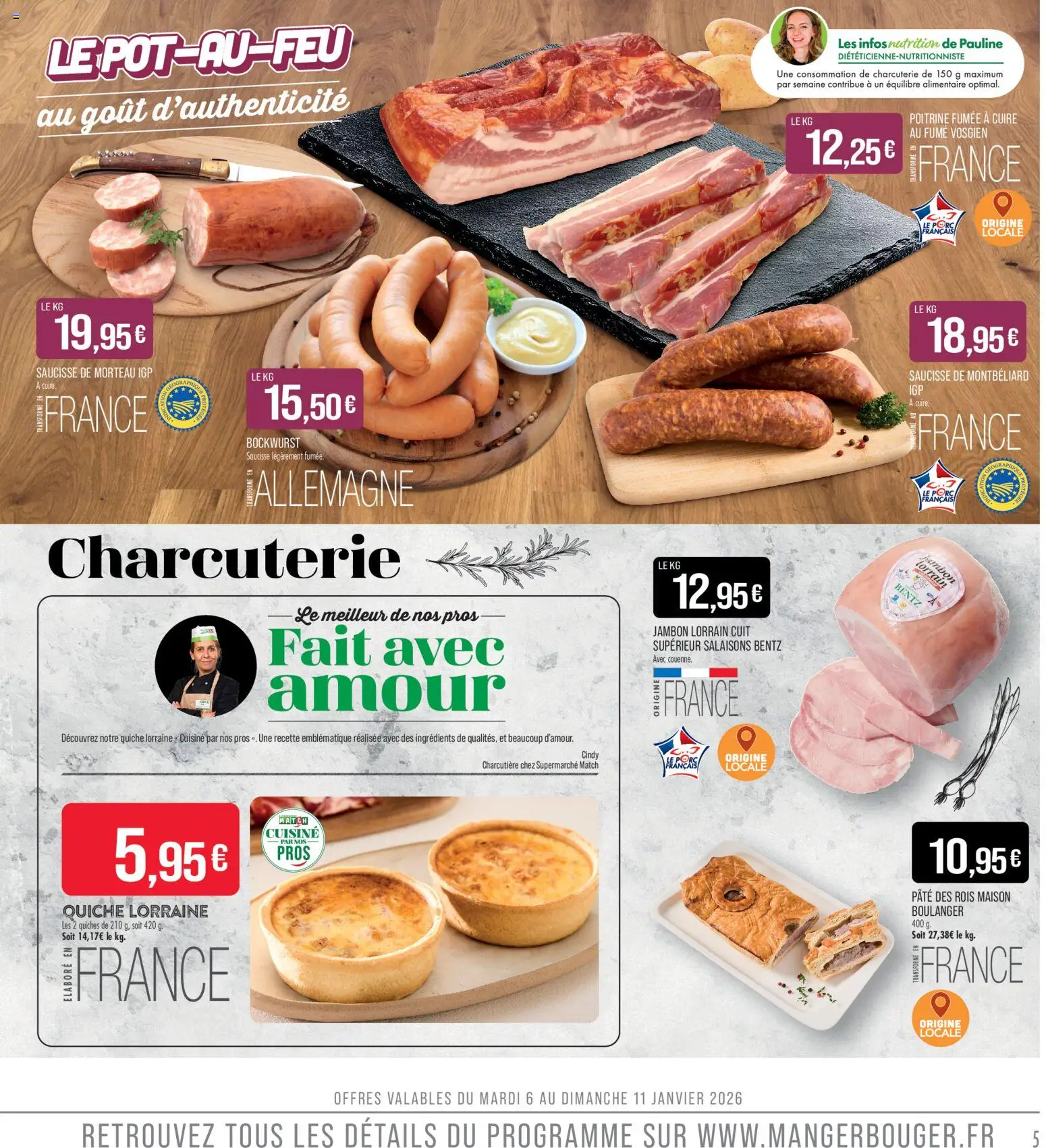 {H1} | Page: 5 | Produits: Jambon, Saucisse, Porc
