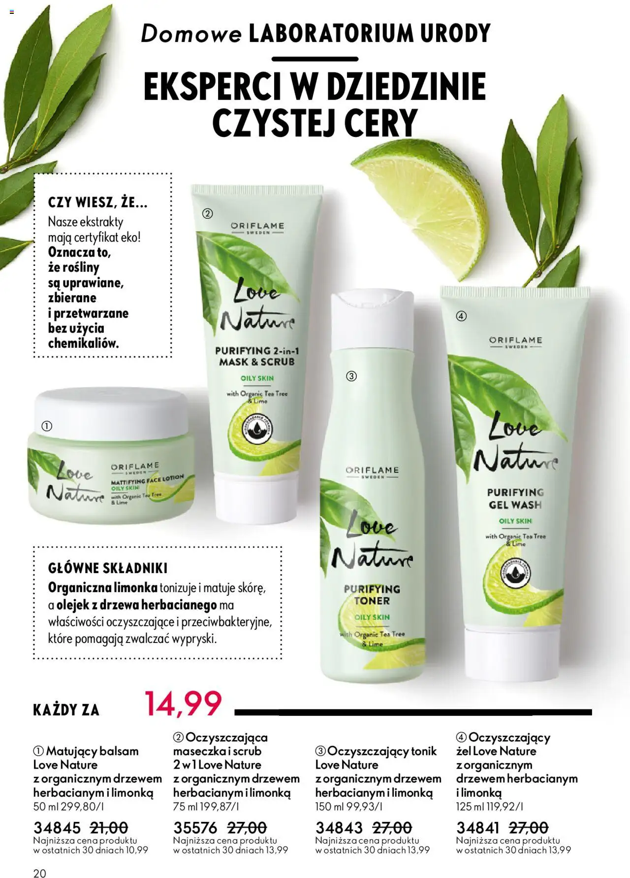 Oriflame Katalog 13 2025 od 07.09.2025 | Strona: 20 | Produkty: Toner, Rosliny, Lotion, Tonik