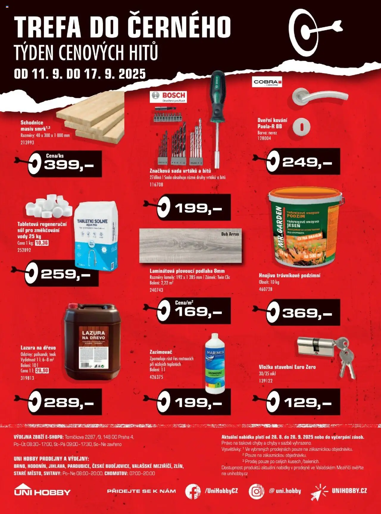 Uni Hobby leták od 28.08.2025 | Strana: 36 | Produkty: Lazura na dřevo, Plovoucí podlaha, Trávníkové hnojivo, Hnojivo