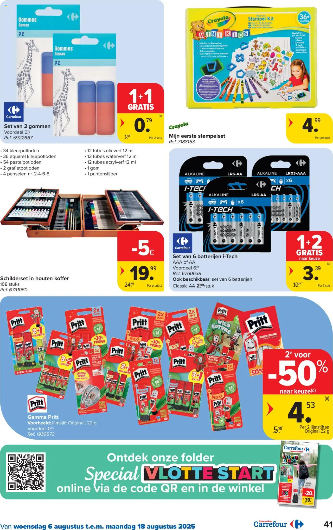  | Pagina: 41 | Producten: Koffer, Puntenslijper, Tampons, Lijmstiften